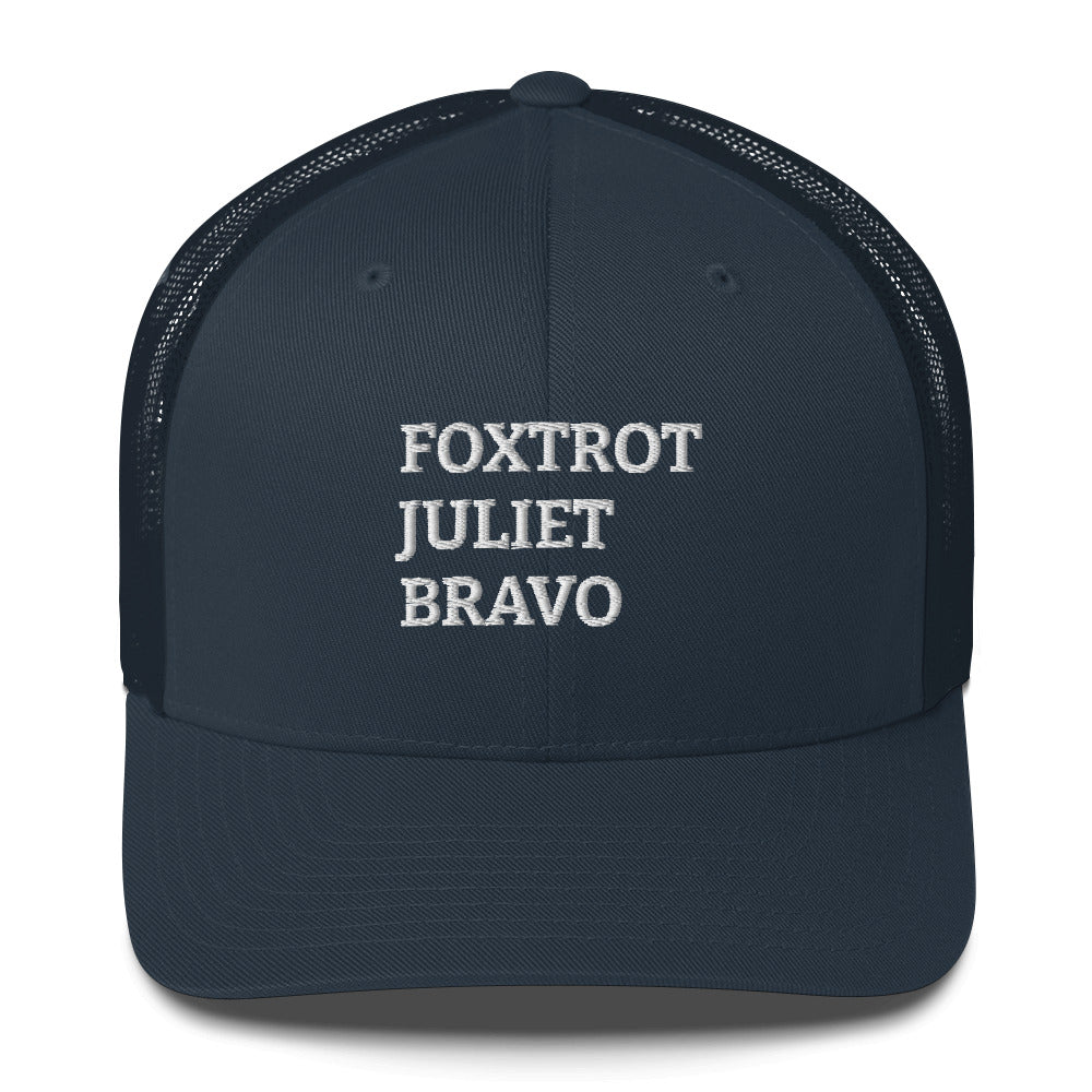 Foxtrot Juliet Bravo Hat, FJB Trucker Hat, Impeach Biden Trucker Cap, Republican Hat, FJB Pro America Hat, Foxtrot Juliet Bravo Patriot Gift - Madeinsea©