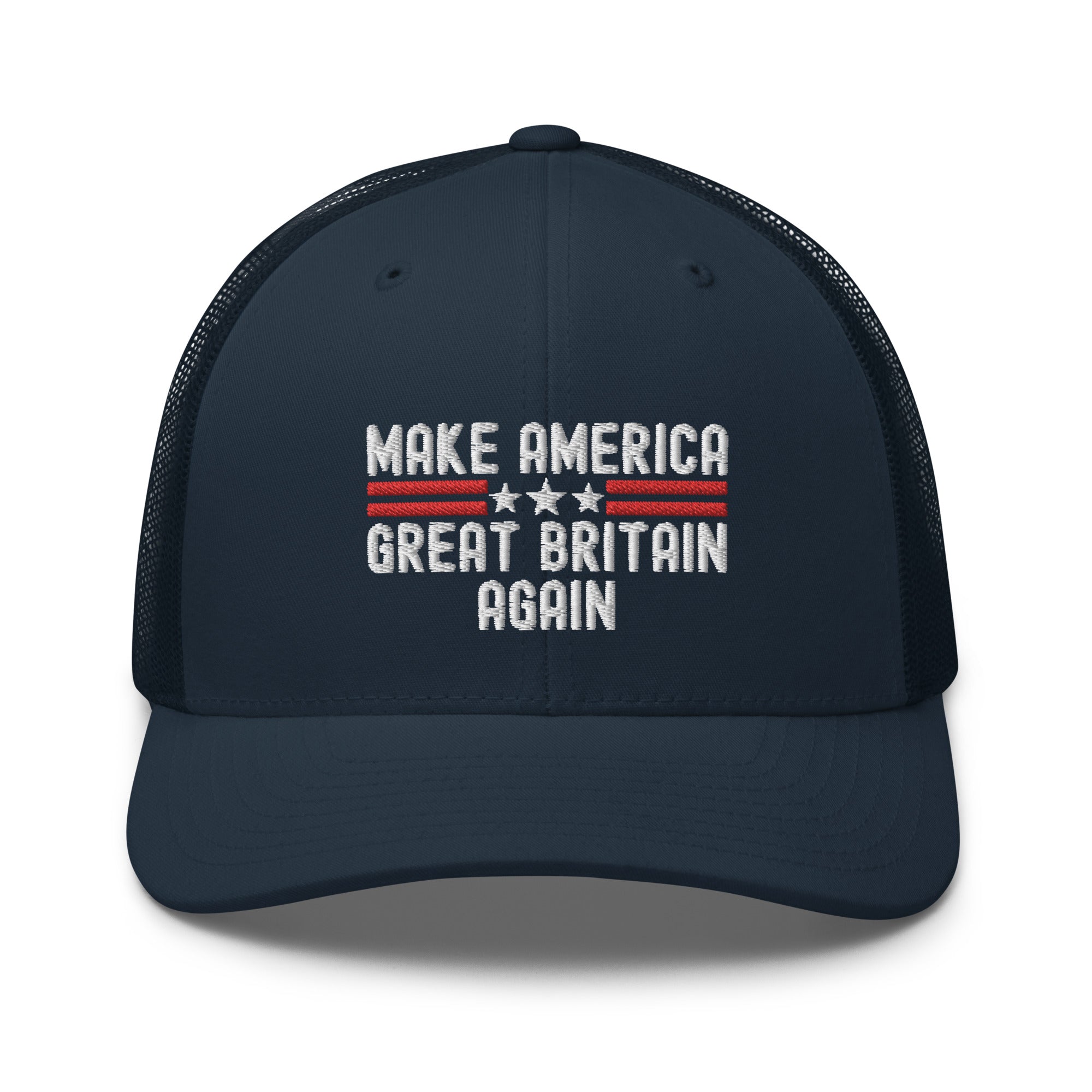 Make America Great Britain Again, Make America Great Hat, MAGA Hat, United States, United Kingdom, USA American Flag, MAGA Trucker Cap - Madeinsea©