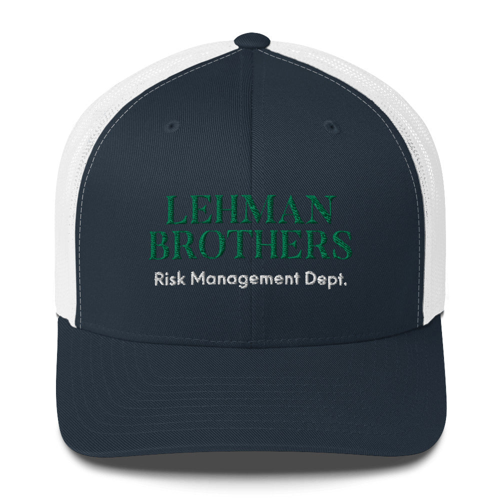 Lehman Brothers Risk Management Trucker Cap, lehman brothers hat, funny lehman brothers - Madeinsea©