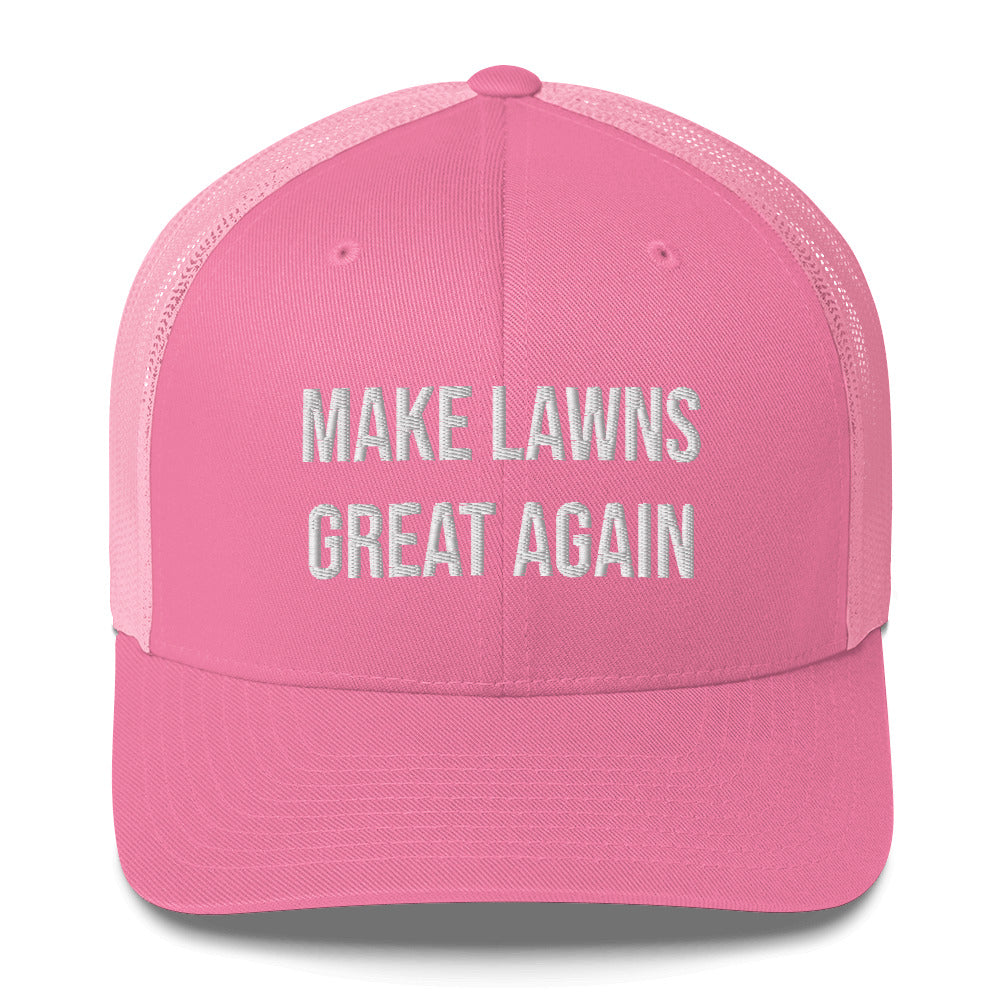 Make Lawns Great Again Trucker Cap, Make Lawns Great Again, Mowing Gift, Lawnmower Hat, Lawn Mower Gift, Landscaper, Gardener Hat, Lawns Cap - Madeinsea©