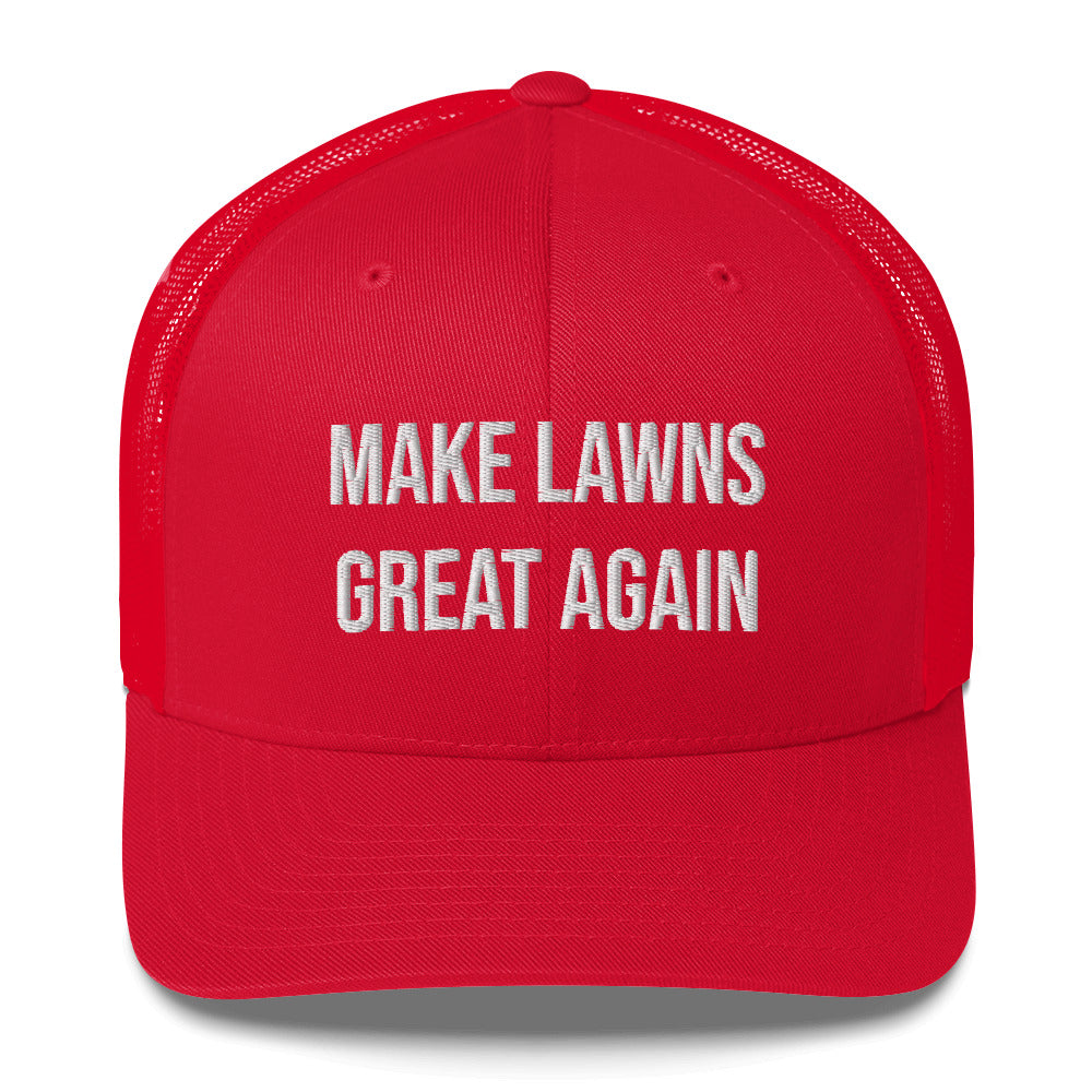 Make Lawns Great Again Trucker Cap, Make Lawns Great Again, Mowing Gift, Lawnmower Hat, Lawn Mower Gift, Landscaper, Gardener Hat, Lawns Cap - Madeinsea©