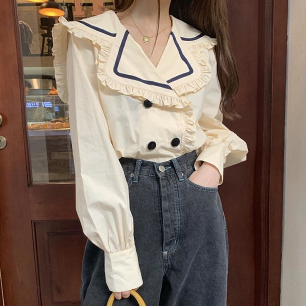 Sailor Collar Women’s Shirt