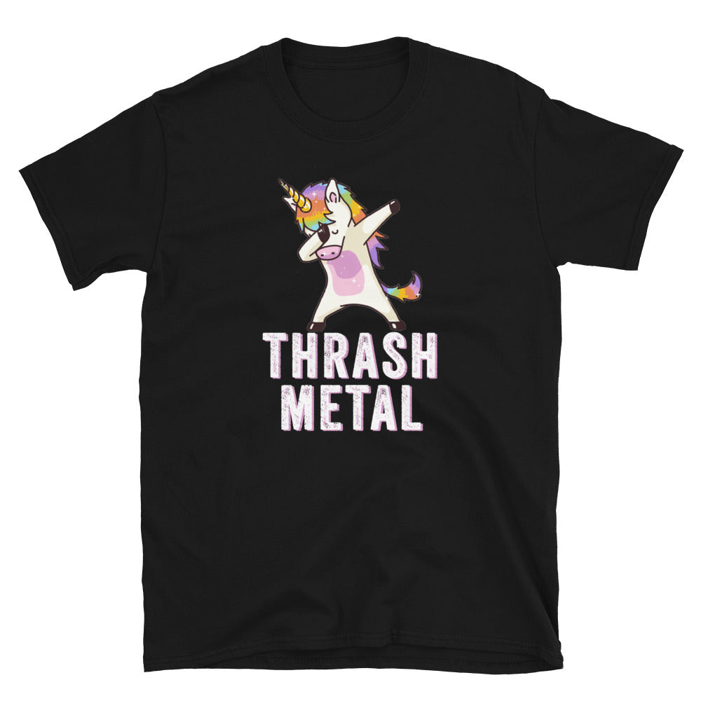 Funny Thrash Metal Shirt, Unicorn Metal Shirt, Dabbing Unicorn Shirt, Thrash Metal Gift, Sarcastic Thrash Metal Shirt - Madeinsea©