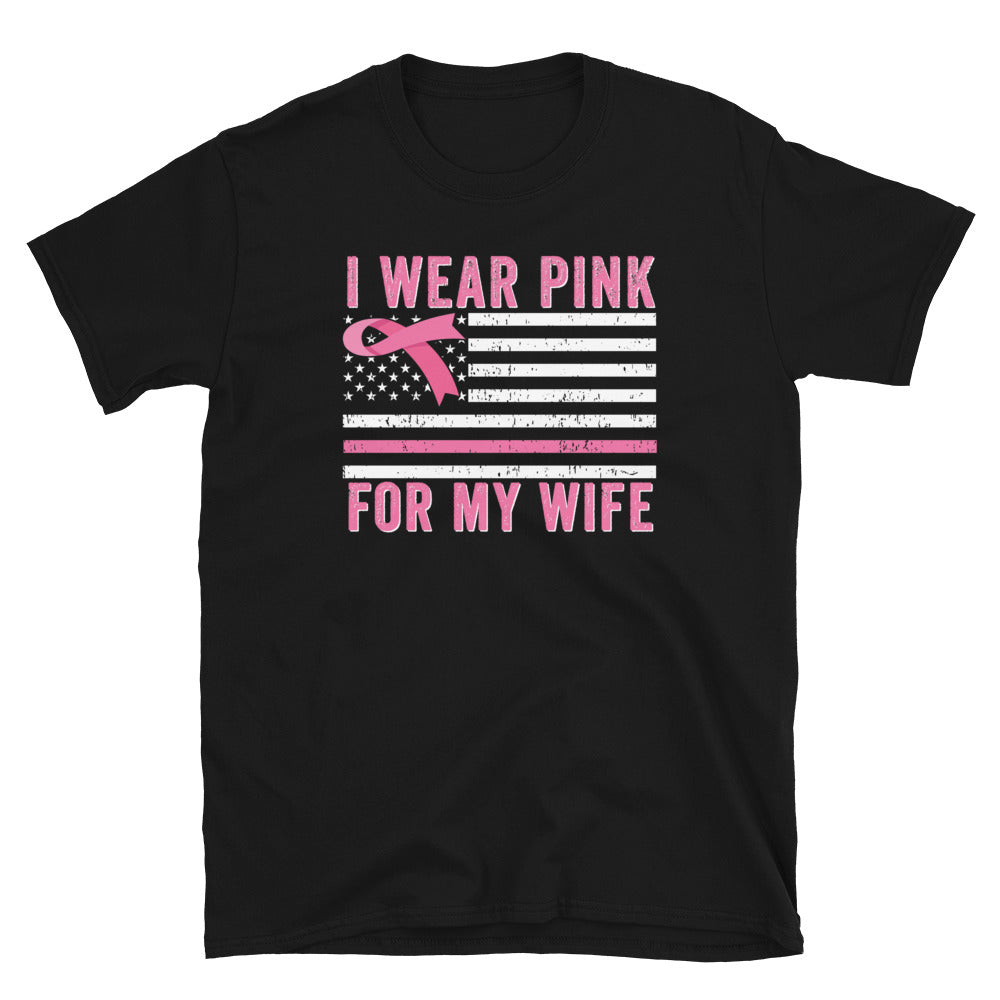 I Wear Pink For My Wife Shirt, Breast Cancer Awareness Gift, Breast Cancer Awareness shirt, Breast cancer tshirt, Support warrior - Madeinsea©