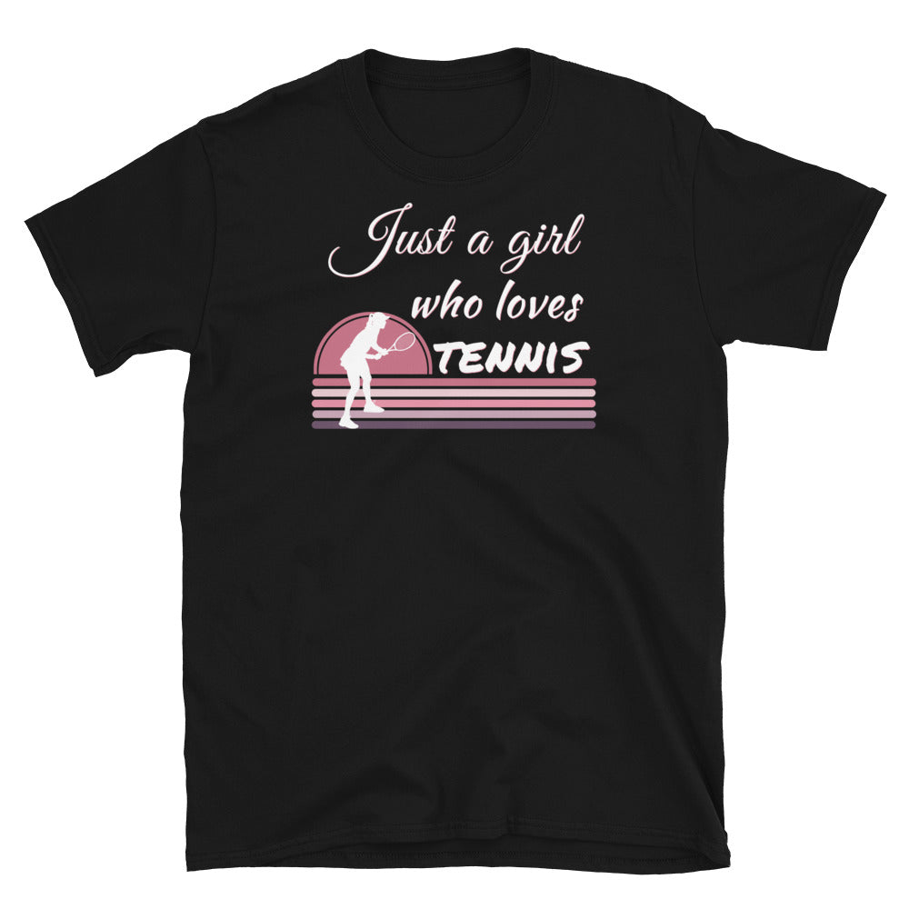 Just a girl who loves tennis, tennis mom Shirt, tennis lover shirt, tennis player tshirt, tennis coach tee, Female tennis player - Madeinsea©