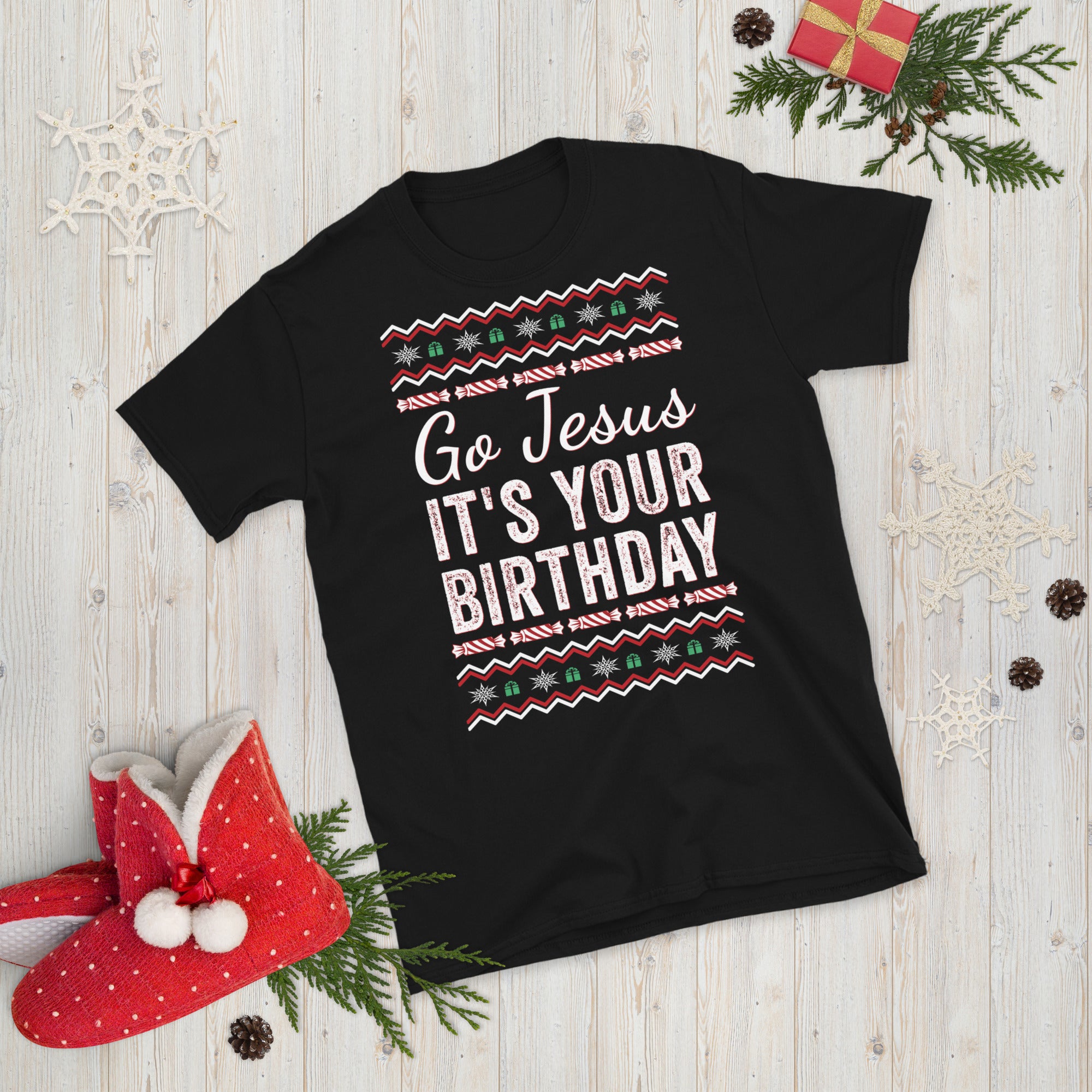 Go Jesus It&#39;s Your Birthday Christmas Shirt, Go Jesus Shirt, Jesus Birthday Shirt, Holiday Shirt, Ugly Christmas Sweater Shirt, Funny Xmas - Madeinsea©