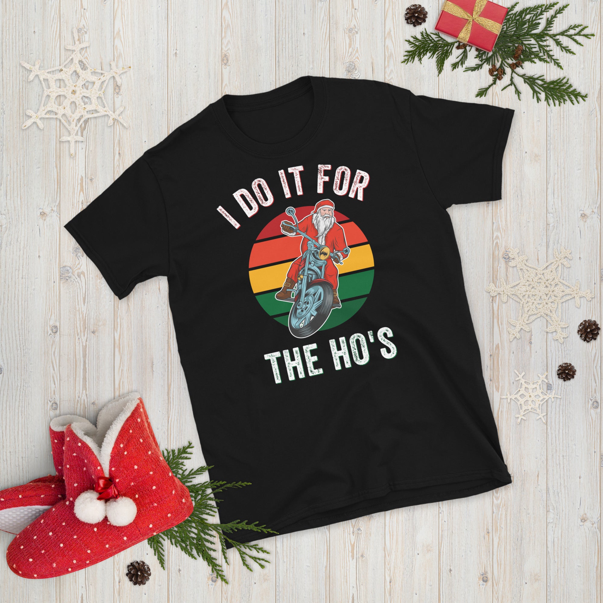 Lo hago por la camisa Hos, camisa de Navidad grosera, camisa de cara de Santa, camisa de cara de Santa, camisa de Navidad grosera, regalos de Navidad ofensivos, Navidad de broma