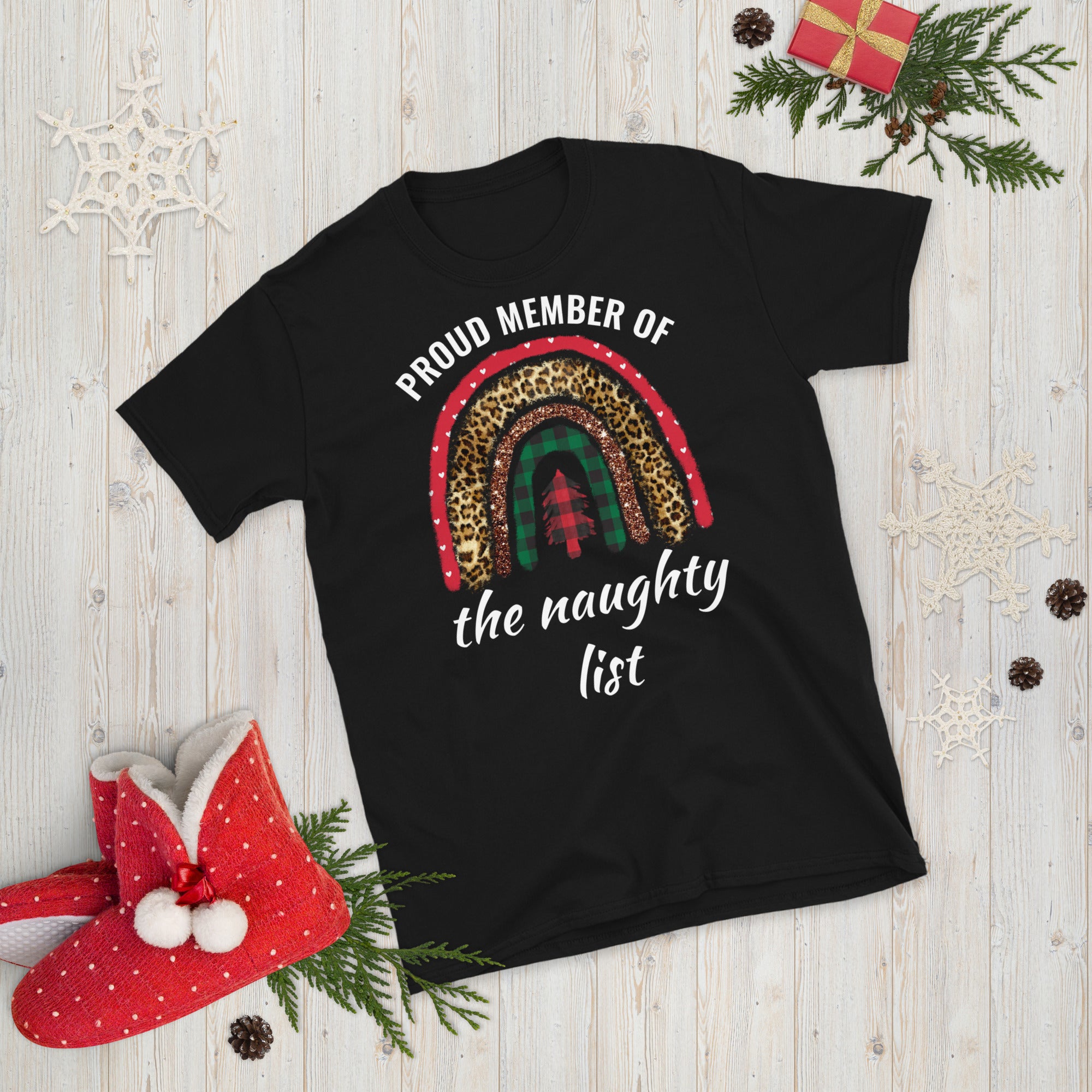 Orgulloso miembro de la camisa de la lista traviesa, camisa de Navidad divertida, camisa de miembro orgulloso, camisa de la lista agradable, Navidad traviesa, traviesa o agradable