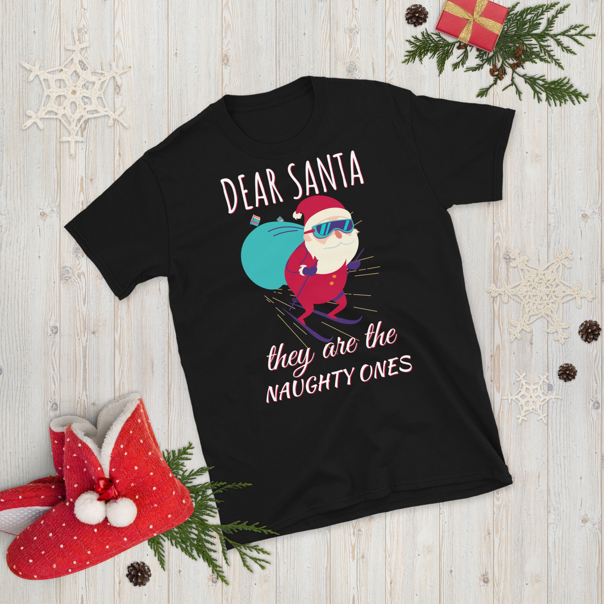 Dear Santa They&#39;re The Naughty Ones Shirt, Funny Christmas T Shirt, Funny Santa Shirt, Naughty Christmas, Christmas Family Outfits - Madeinsea©