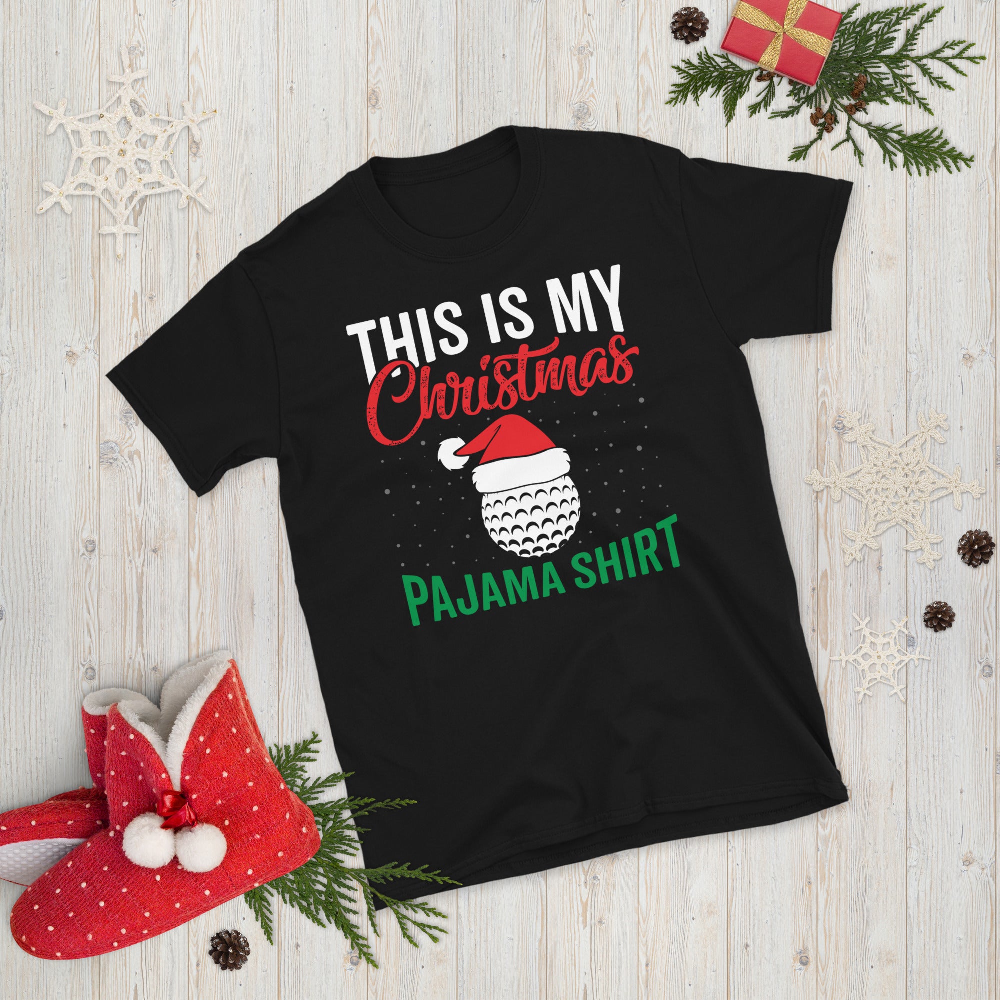This Is My Christmas Pajama Shirt, Christmas Golf Shirt, Funny Golfing T Shirt, Golf Christmas Gift, Xmas Golf Tee, Golfer Christmas Shirt - Madeinsea©