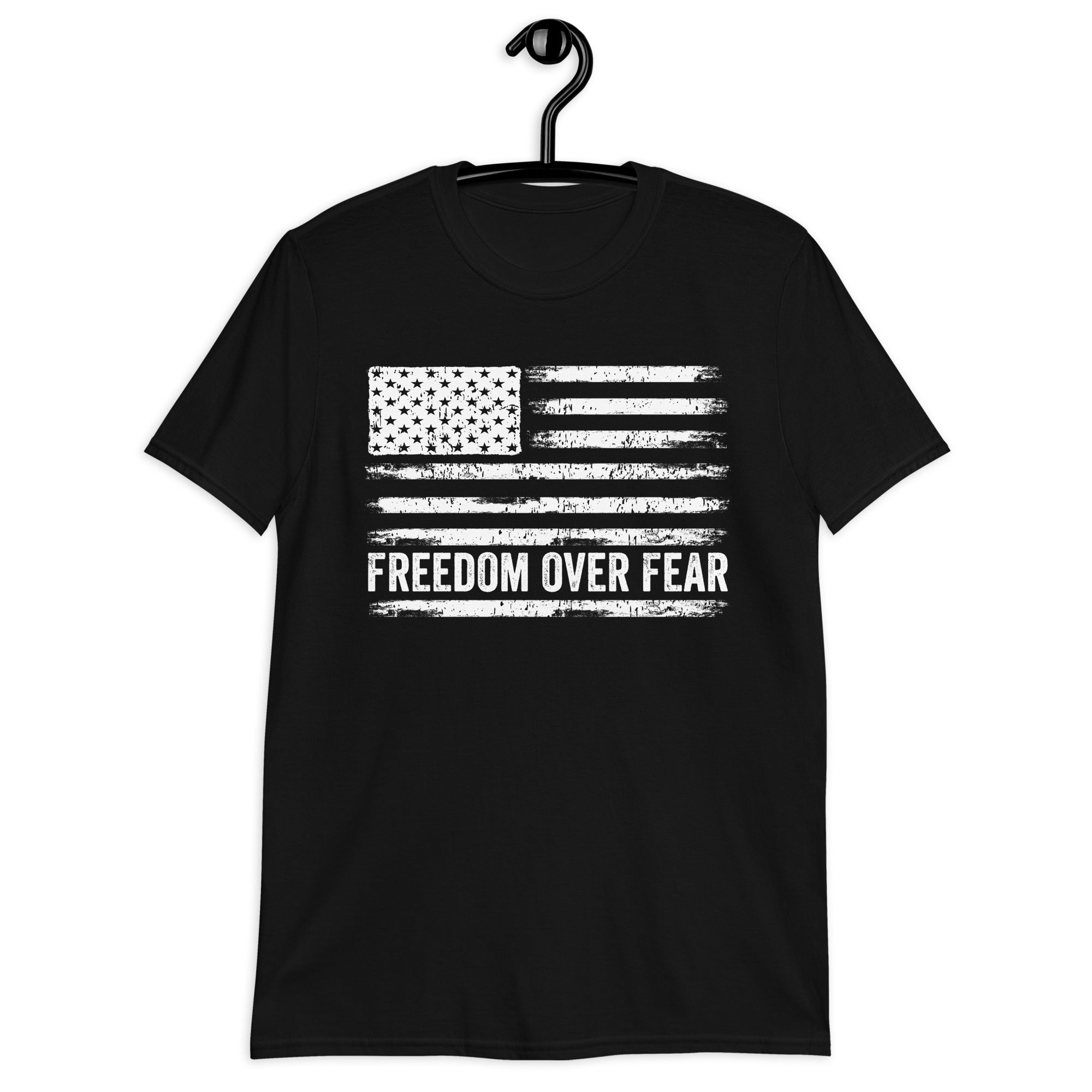 Freedom Over Fear Shirt, Conservative Freedom T Shirt, Patriotic Gifts, Proud American, American Veteran Shirt, USA Flag Tee, 4th of July - Madeinsea©