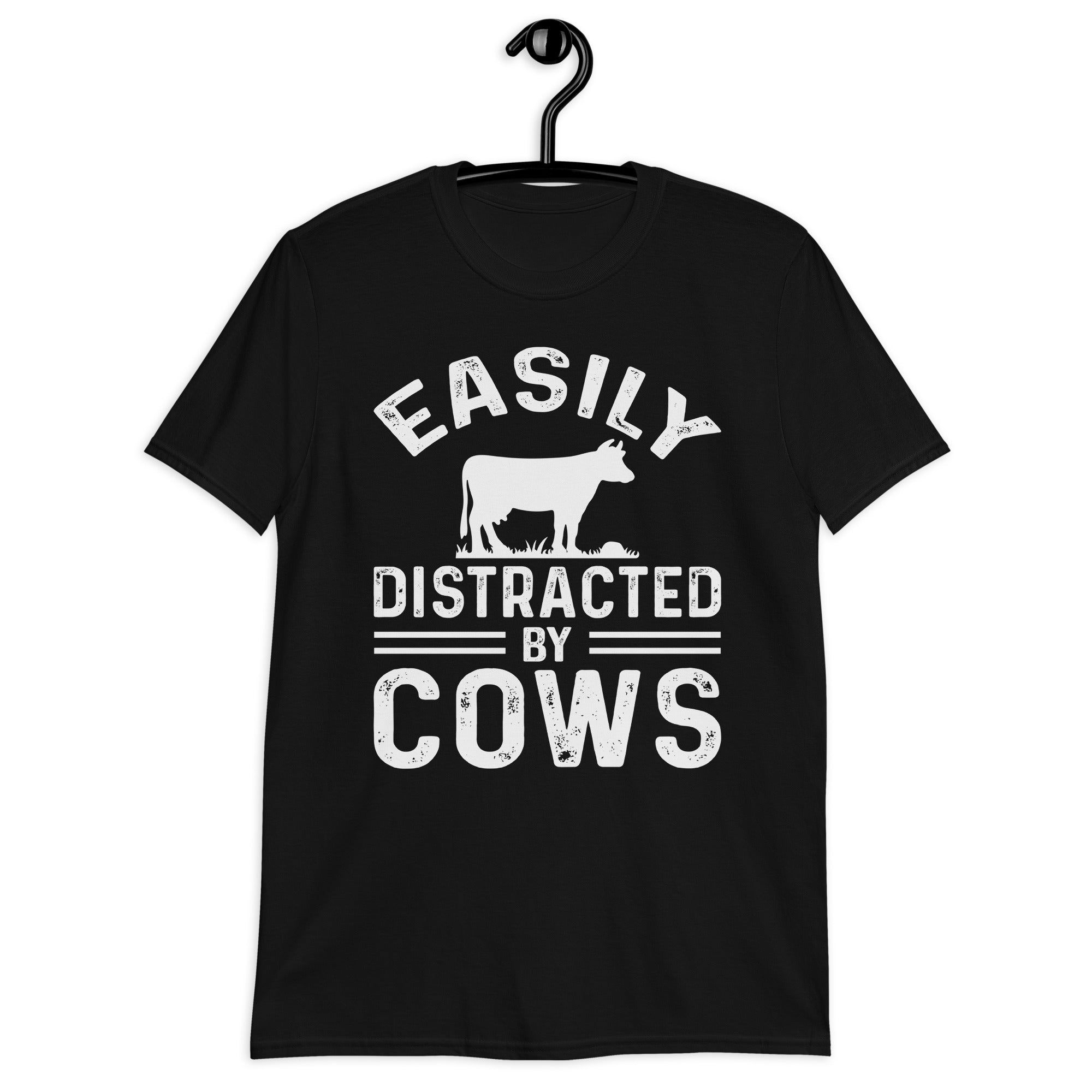 Easily Distracted By Cows, Cow Shirt, Country TShirt, Funny Cow T Shirt, Cow Lover, Barn Life, Farm Life, Farming Shirt, Farmer Gift Shirt - Madeinsea©