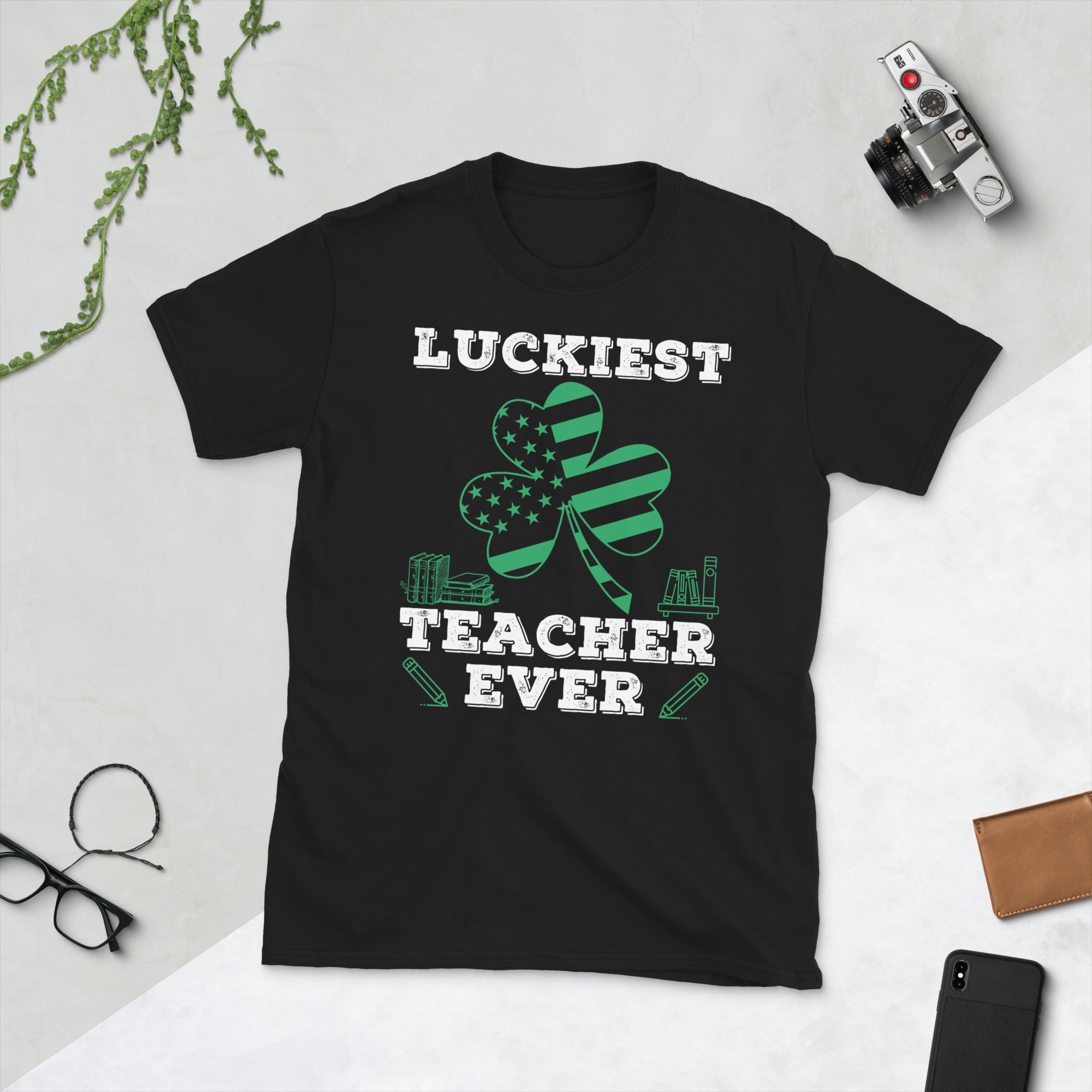 Luckiest Teacher Ever Shirt, St. Patricks Day Teacher Shirt, Lucky Green Shamrock Teacher TShirt, Irish Teacher Gift, Saint Patricks Teacher - Madeinsea©