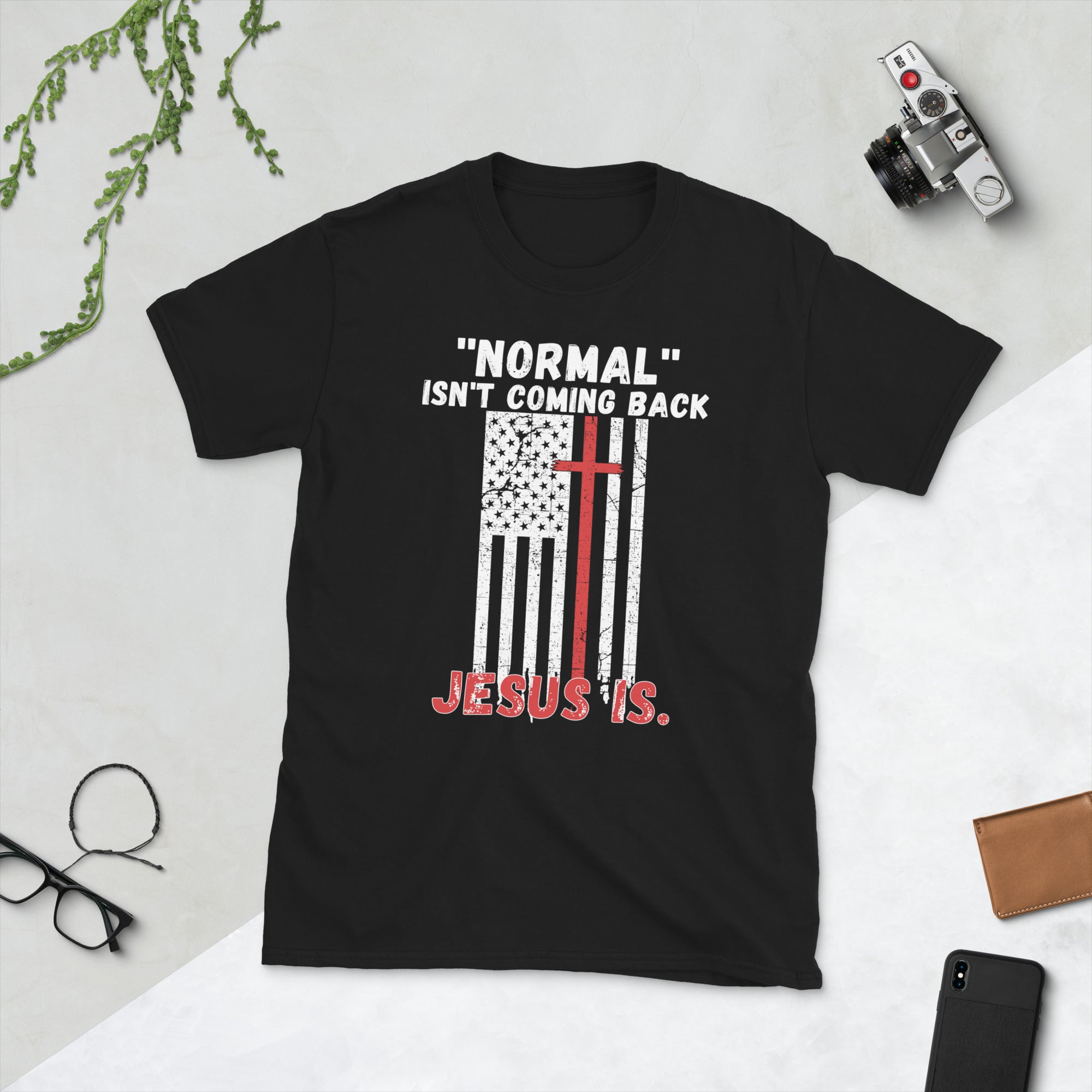 Normal Isn't Coming Back Jesus Is Shirt, Offenbarung 14 Shirt, Amerikanischer Patriot T-Shirt, Inspirierendes Shirt, Glaube Shirt, Religiöse Geschenke