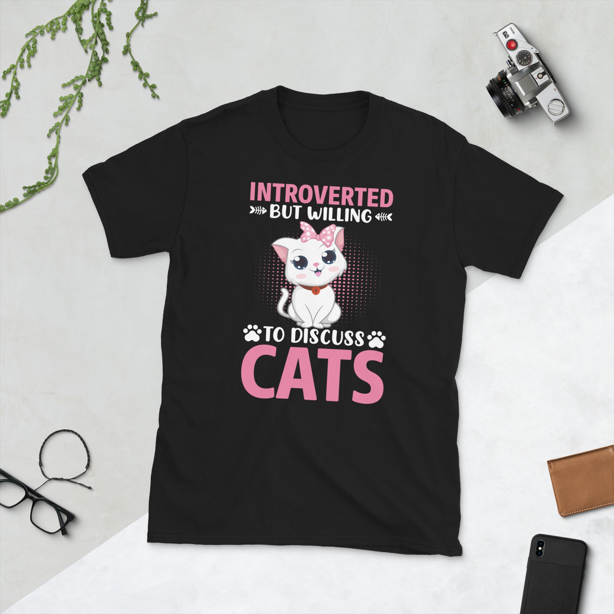 Introverted But Willing To Discuss Cats Shirt, Funny Introvert Cat Owner Shirt, Introvert Gift, Introvert Shirt, Funny Cat Shirt, Kitty Tee