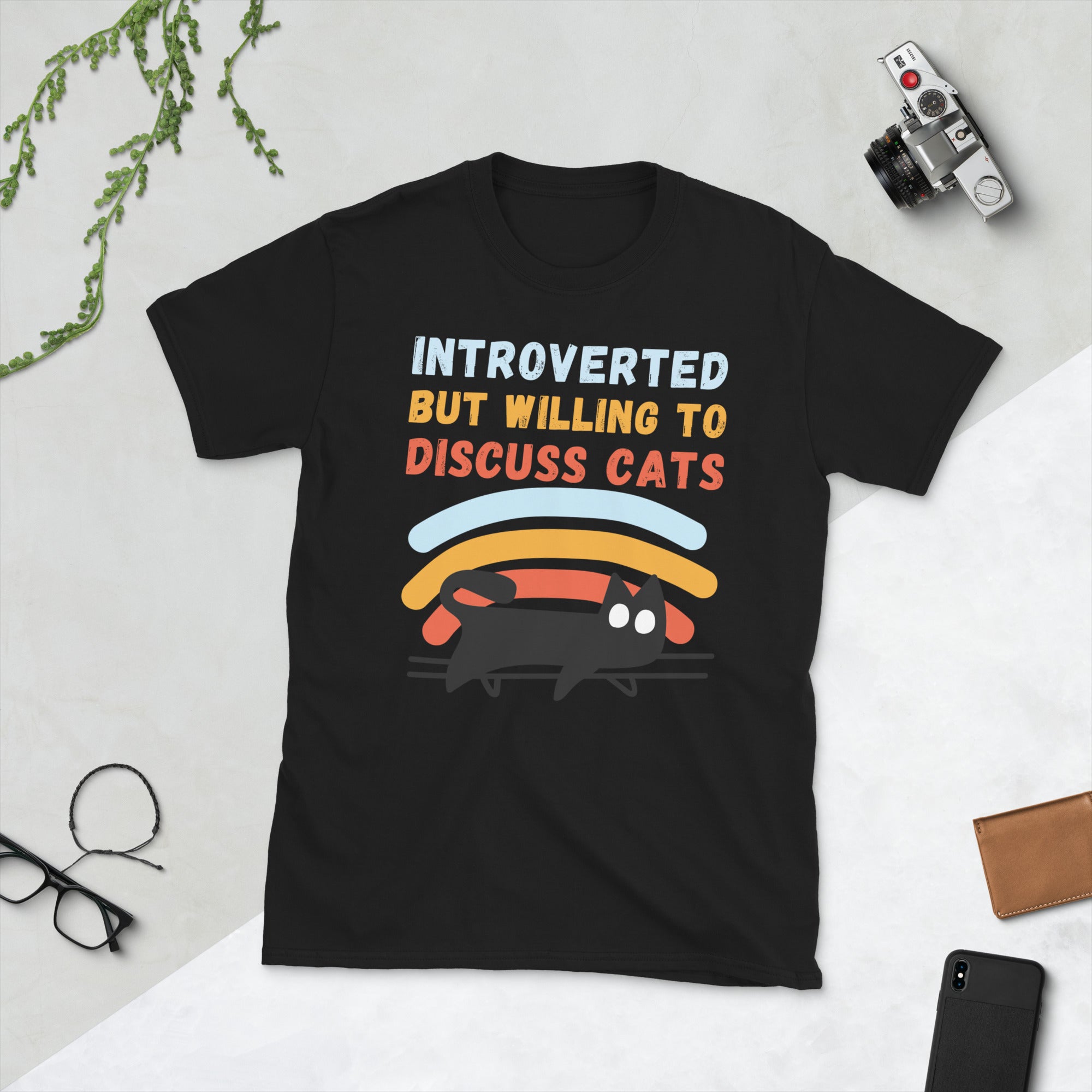 Introvertido pero dispuesto a discutir gatos camisa gato amante camisa gato dueño regalo introvertido camisa divertido introvertido gato dueño camisa gato gatito camisa