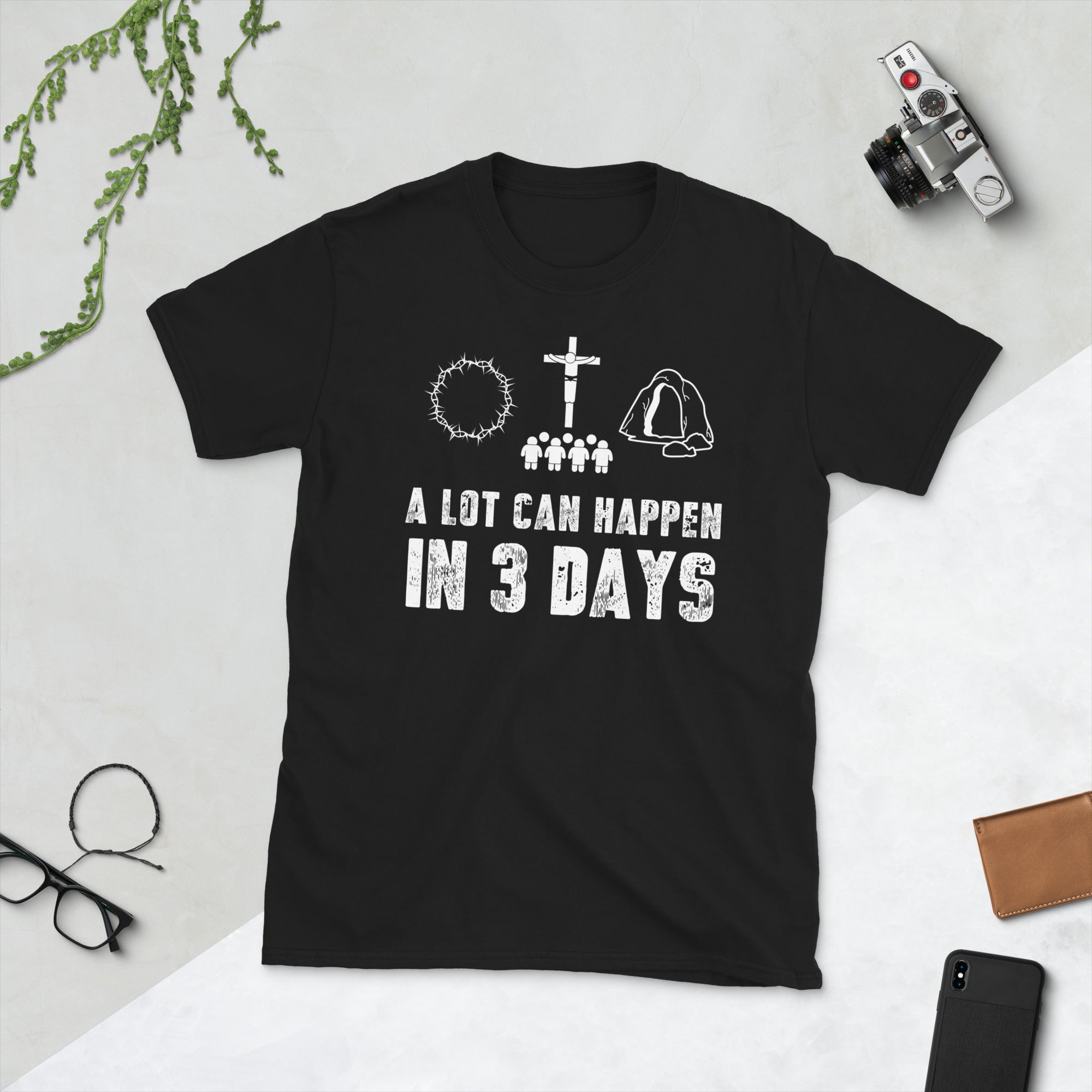 In 3 Tagen kann viel passieren T-Shirt, Lustige Ostershirts, Jesus Shirt, Shirts für Ostern, Ostergeschenk, Jesus Ostershirt, Er ist auferstanden TShirt