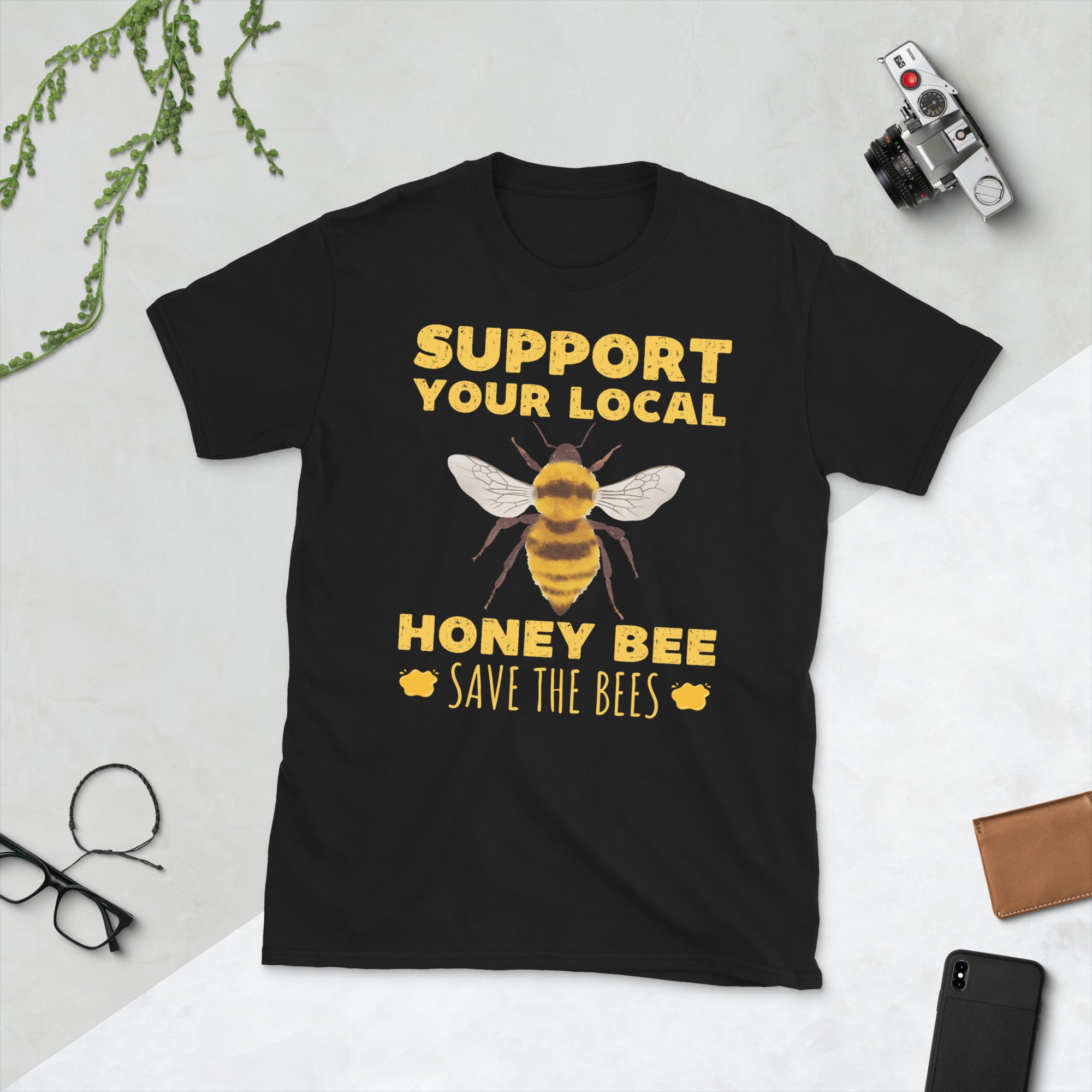 Save the Bees TShirt, Support Your Local Honey Bee, Beekeeping Tee, Funny Beekeeper Shirt Gift, Apiarist Tshirt, Gardener T Shirt, Bee Lover