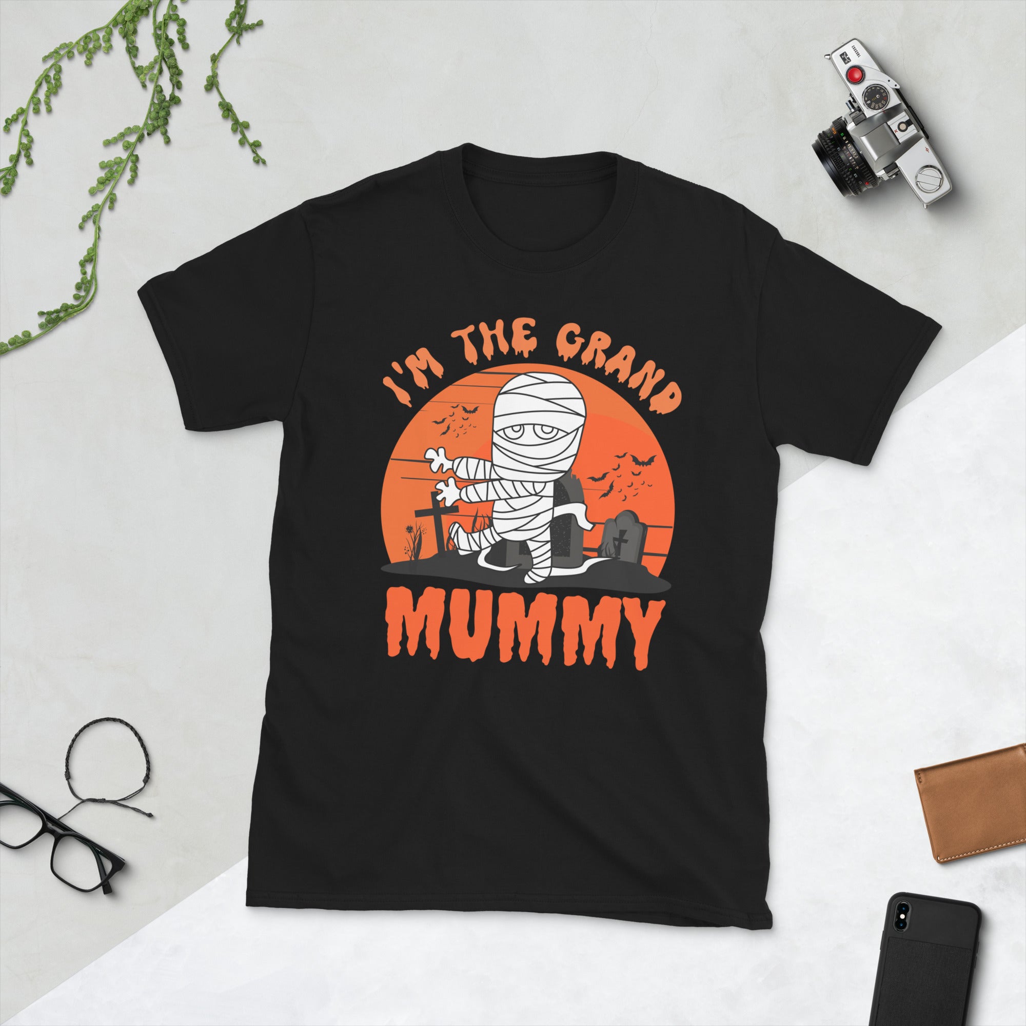 Grandma Halloween Shirt, Im The Grand Mummy, Nana Shirt, Funny Grandmother Halloween Gifts, Spooky Season Tshirt, Fall Gifts For Grandma - Madeinsea©