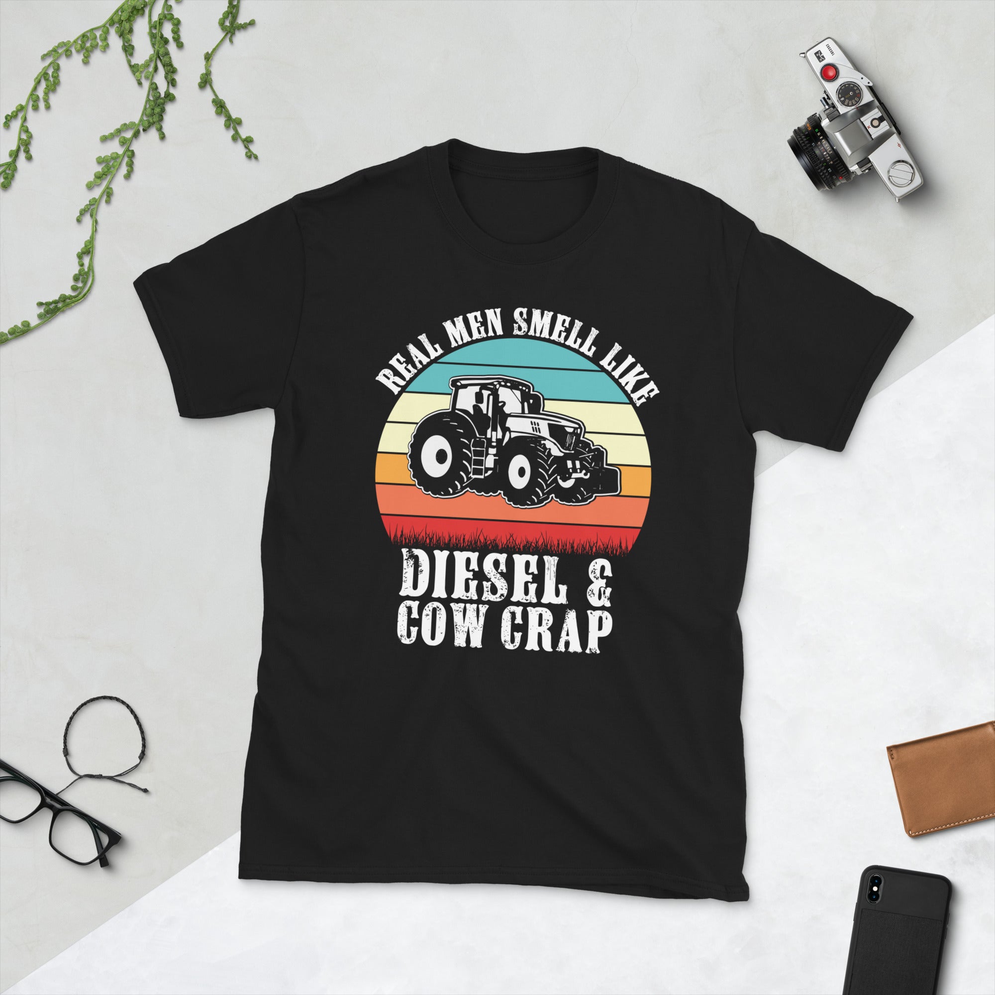 Real Men Smell Like Diesel And Cow Crap Shirt, Cow Shirt For Dad, Cattle Tshirt For Farmer, Cowboy Shirt, Cow Lover TShirt, Gift For Cowboys - Madeinsea©