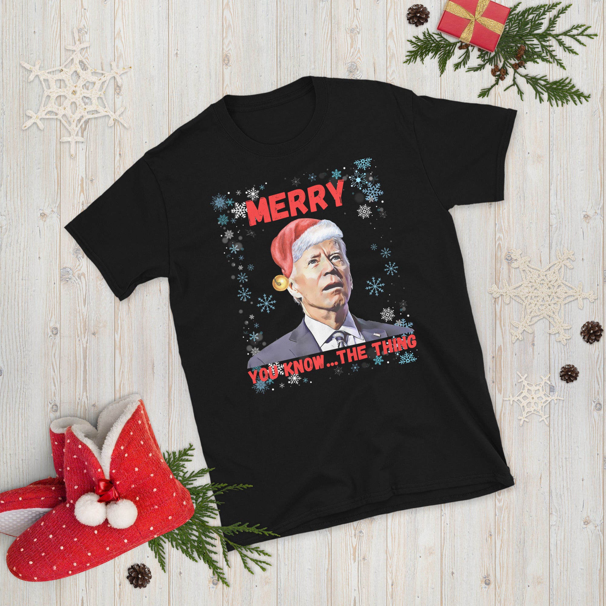 Merry You Know The Thing, Christmas Biden Shirt, Funny Confused Joe Biden Xmas Tshirt, Santa Joe Biden T Shirt, Republican Gifts, FJB Shirt - Madeinsea©