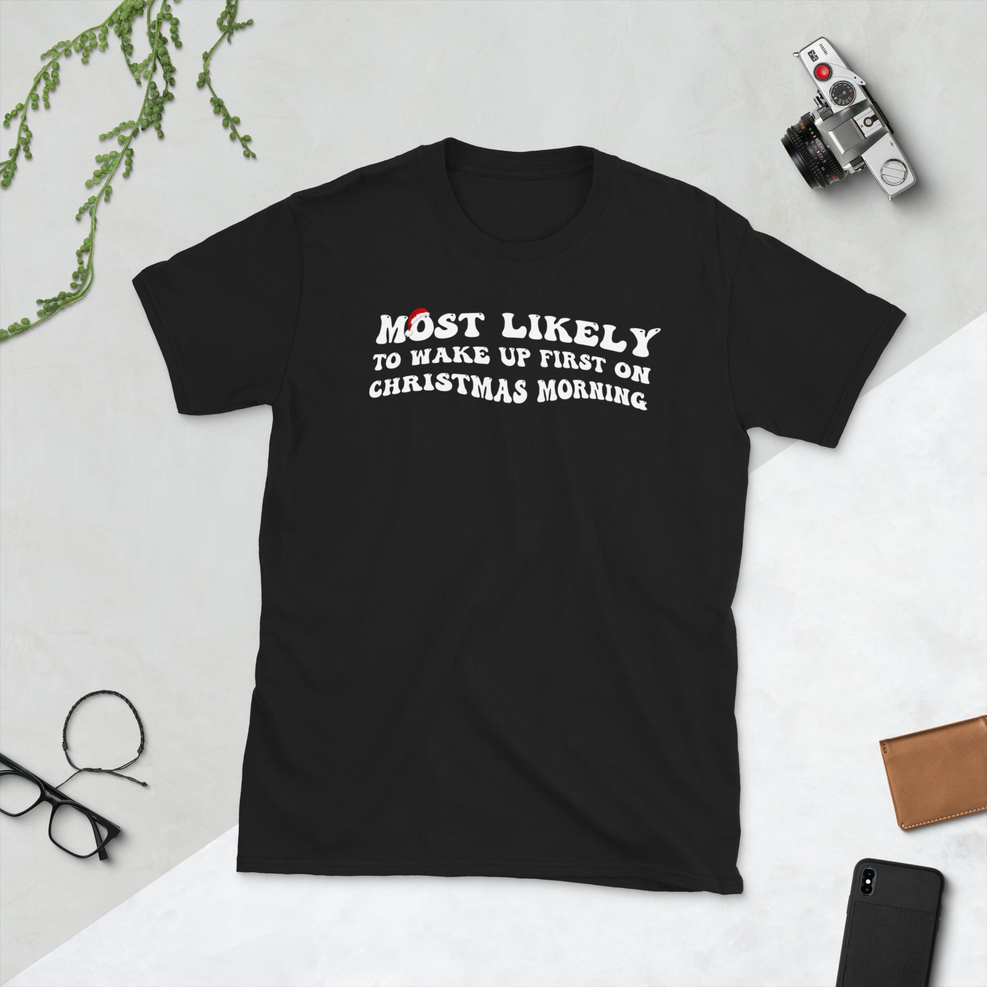 Most Likely To Shirts Christmas, Most likely to wake up first on christmas morning, Family Matching Shirt, Groovy Xmas Gifts Shirt - Madeinsea©