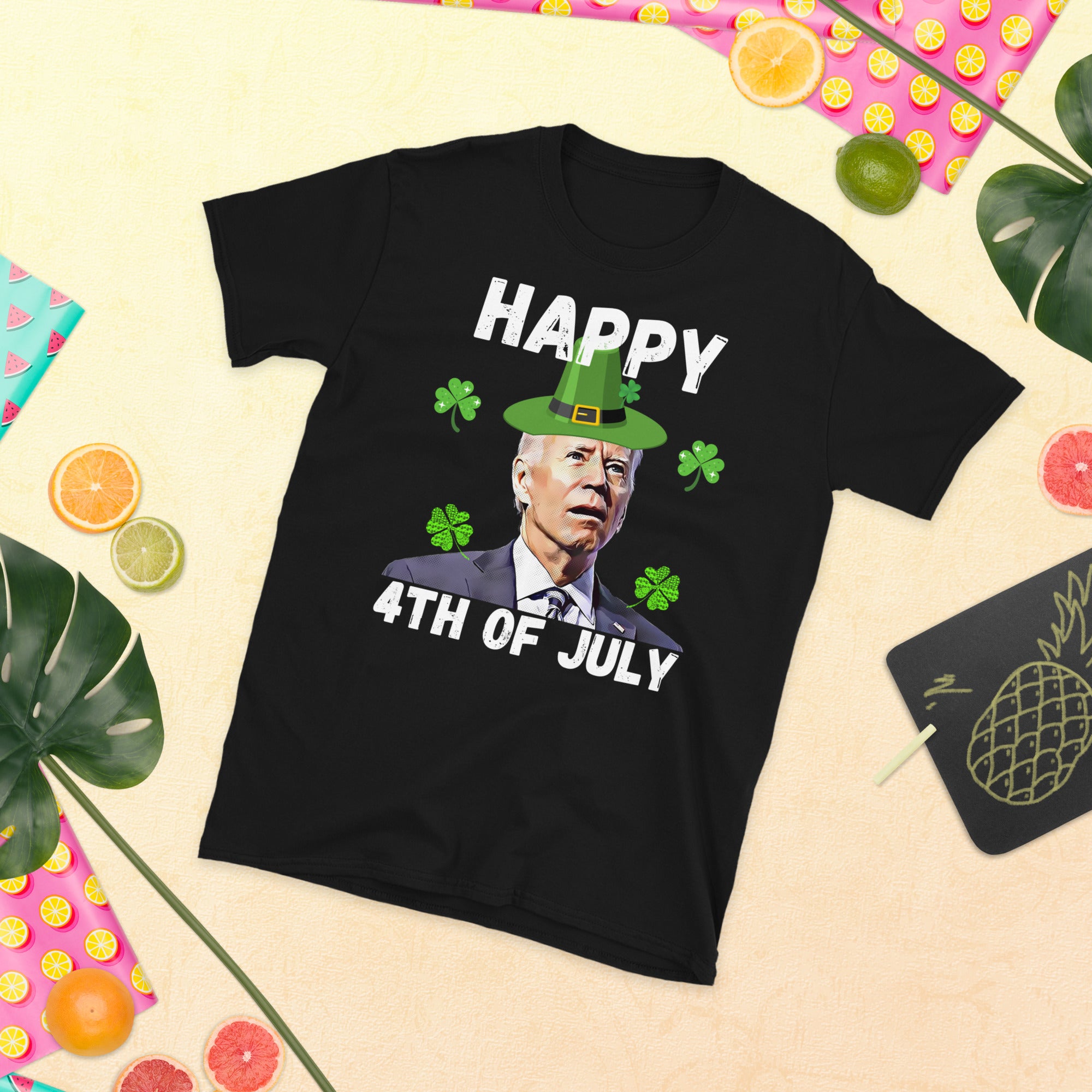 Biden St Patricks Day Happy 4th Of July Shirt, FJB St Patricks T Shirt, Saint Patricks Shirt, Biden St Pattys Shirt, Funny Republican Gifts - Madeinsea©