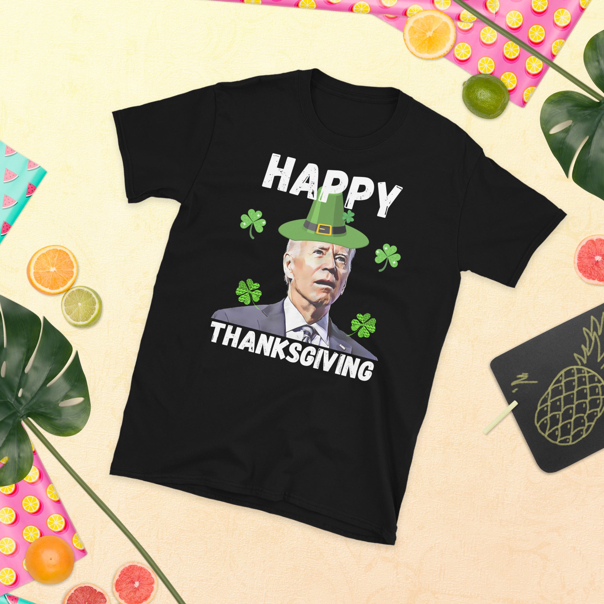 Biden St Patricks Day Happy Thanksgiving Shirt, FJB St Patricks T Shirt, Saint Patricks Shirt, Biden St Pattys Shirt, Funny Republican Gifts - Madeinsea©