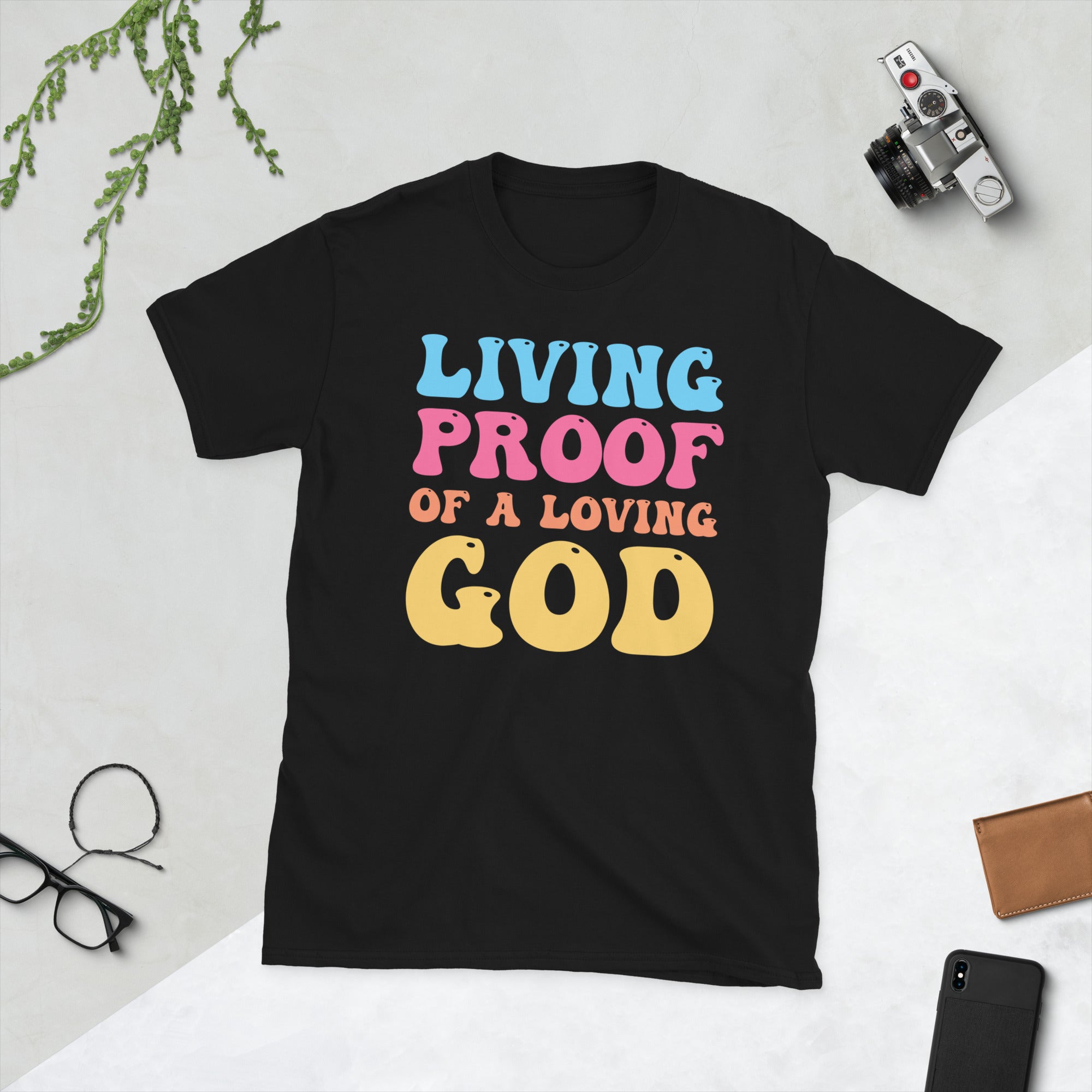Living Proof Of A Loving God, Aesthetic Christian Shirt, Women&#39;s Religious TShirt, Bible Verse Shirts, Faith Tshirt, Christian Gifts For Him - Madeinsea©