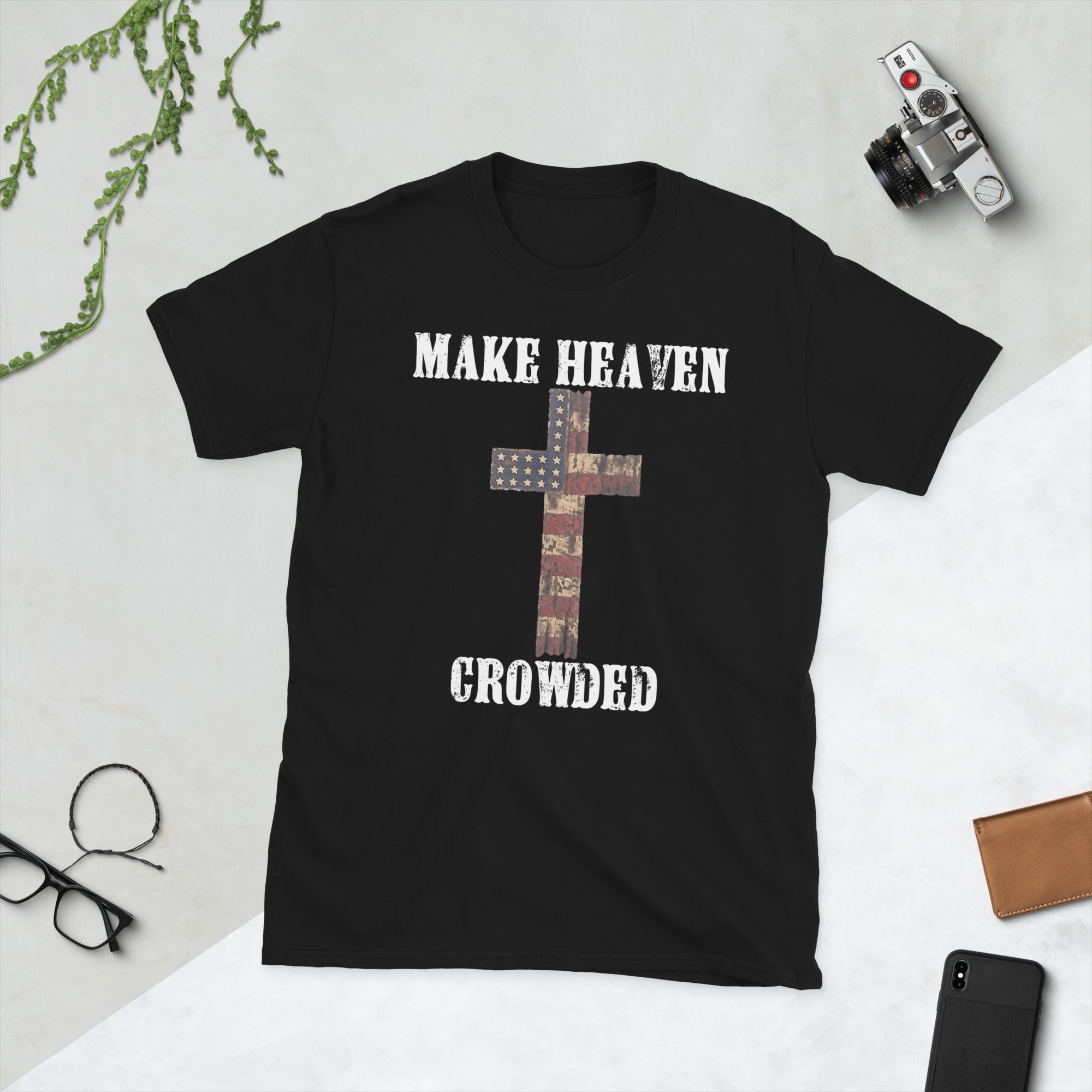Christian T-Shirts, Make Heaven Crowded Shirt, Jesus Shirt, Faith Shirt, Religious Shirt,Inspirational Shirt,Bible Verse Shirt,Christian Tee - Madeinsea©