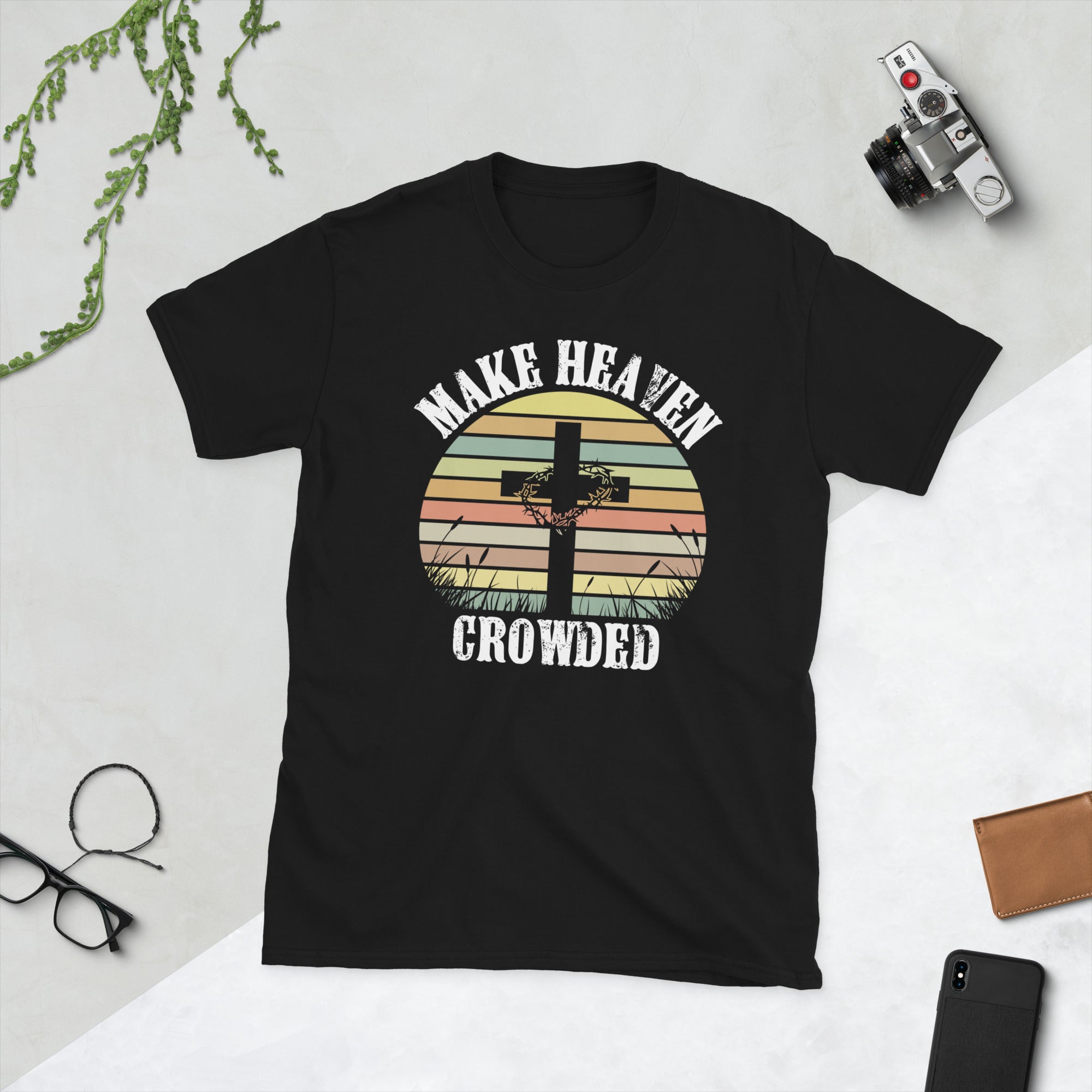 Christian Shirts, Make Heaven Crowded Shirt, Inspirational Gift, Bible Verse TShirt, Jesus T Shirt, Faith Shirt, Religious Gifts - Madeinsea©