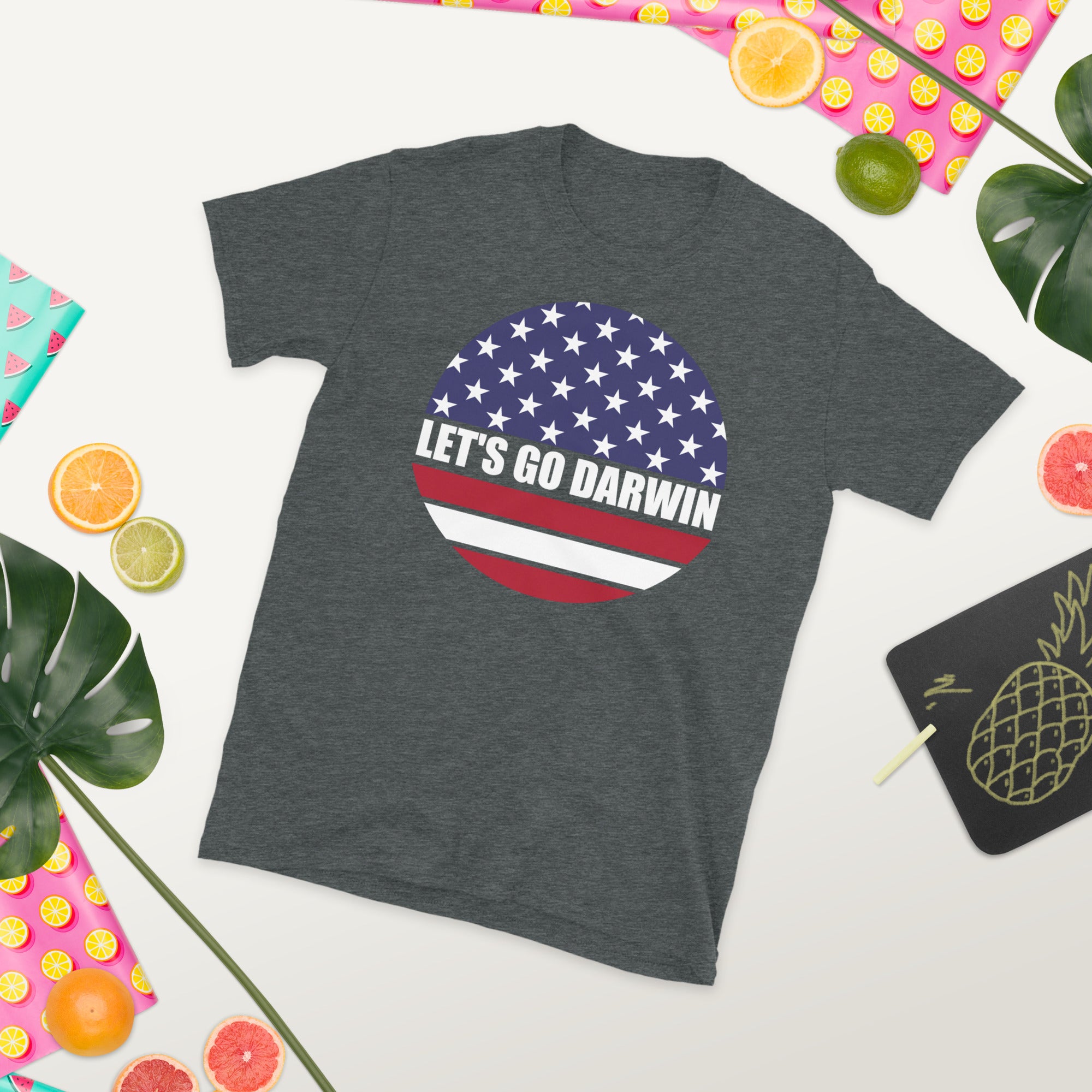 Lets Go Darwin Shirt, Let&#39;s Go Darwin Tshirt, Fully Vaccinated Shirt, Pro Vaccine, Pro Biden, Funny Vaccinated Tee, Funny Democrat T Shirt - Madeinsea©