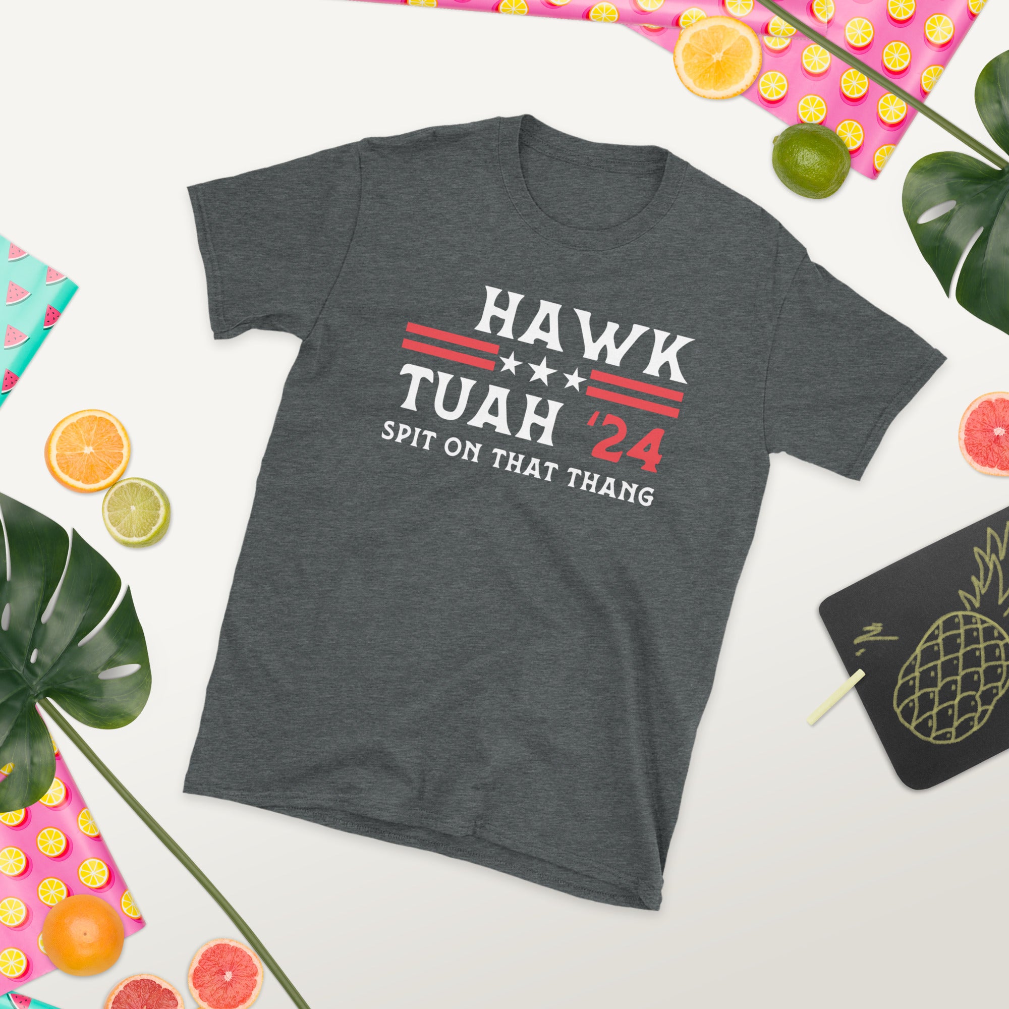 Hawk Tuah Spit On That Thang Shirt, Hawk Tuah 2024, Lustiges Humor T-Shirt für Erwachsene, Virale T-Shirts, Unpassende Shirts, Beliebte Humor Geschenk T-Shirts