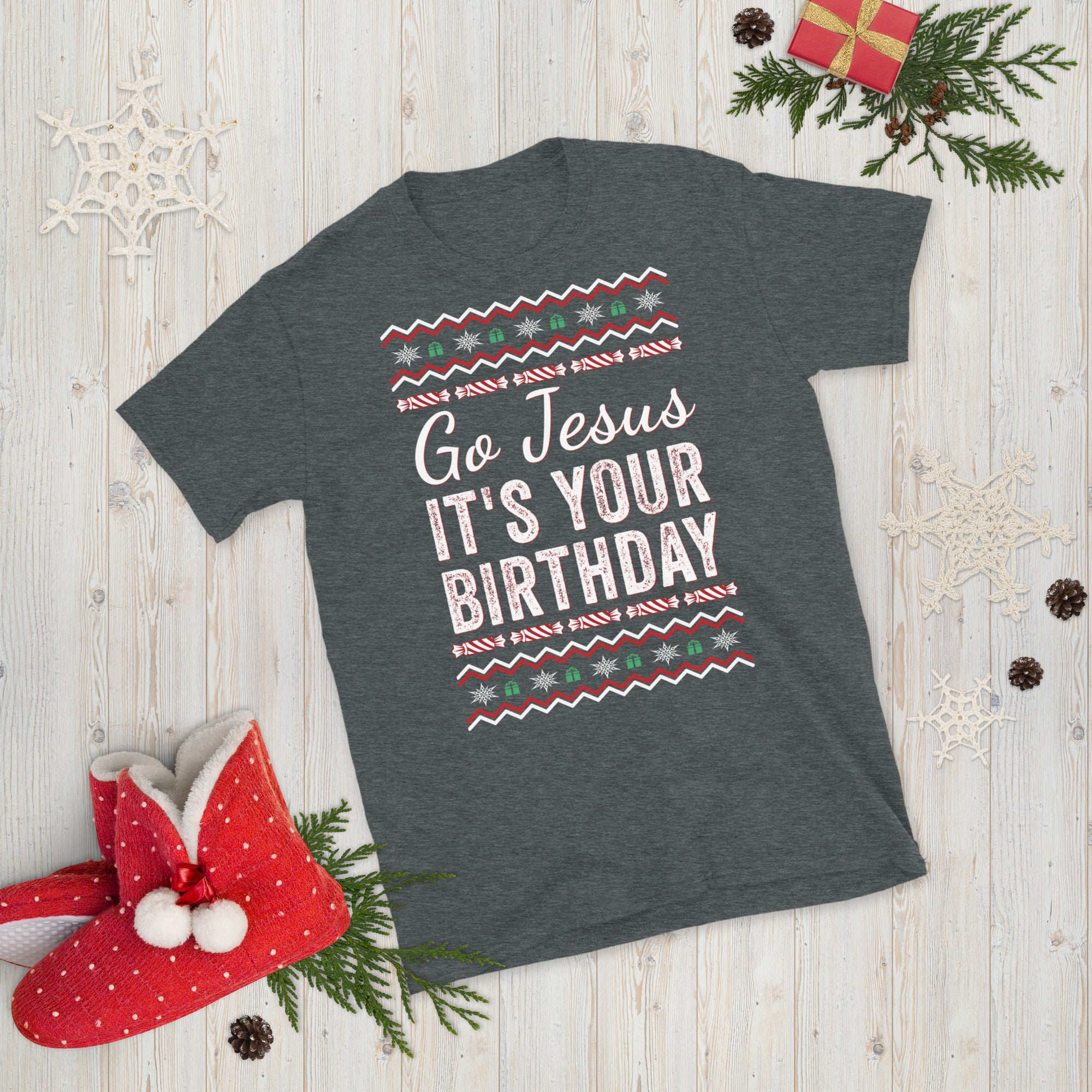 Go Jesus It&#39;s Your Birthday Christmas Shirt, Go Jesus Shirt, Jesus Birthday Shirt, Holiday Shirt, Ugly Christmas Sweater Shirt, Funny Xmas - Madeinsea©