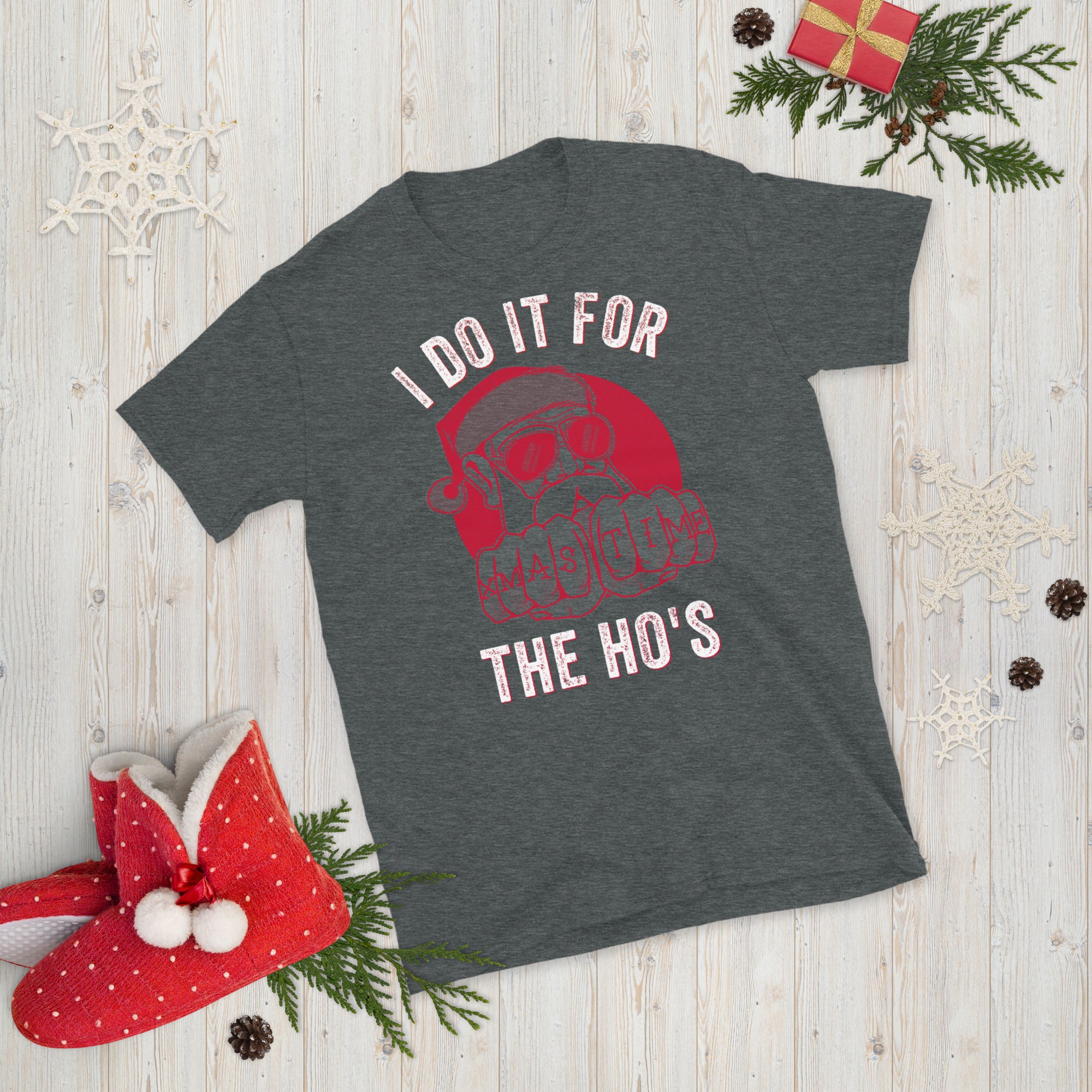 I Do It For The Hos Shirt, Rude Christmas Shirt, Santa Face Shirt, Santa Face Shirt, Rude Xmas Shirt, Offensive Xmas Gifts, Joke Xmas