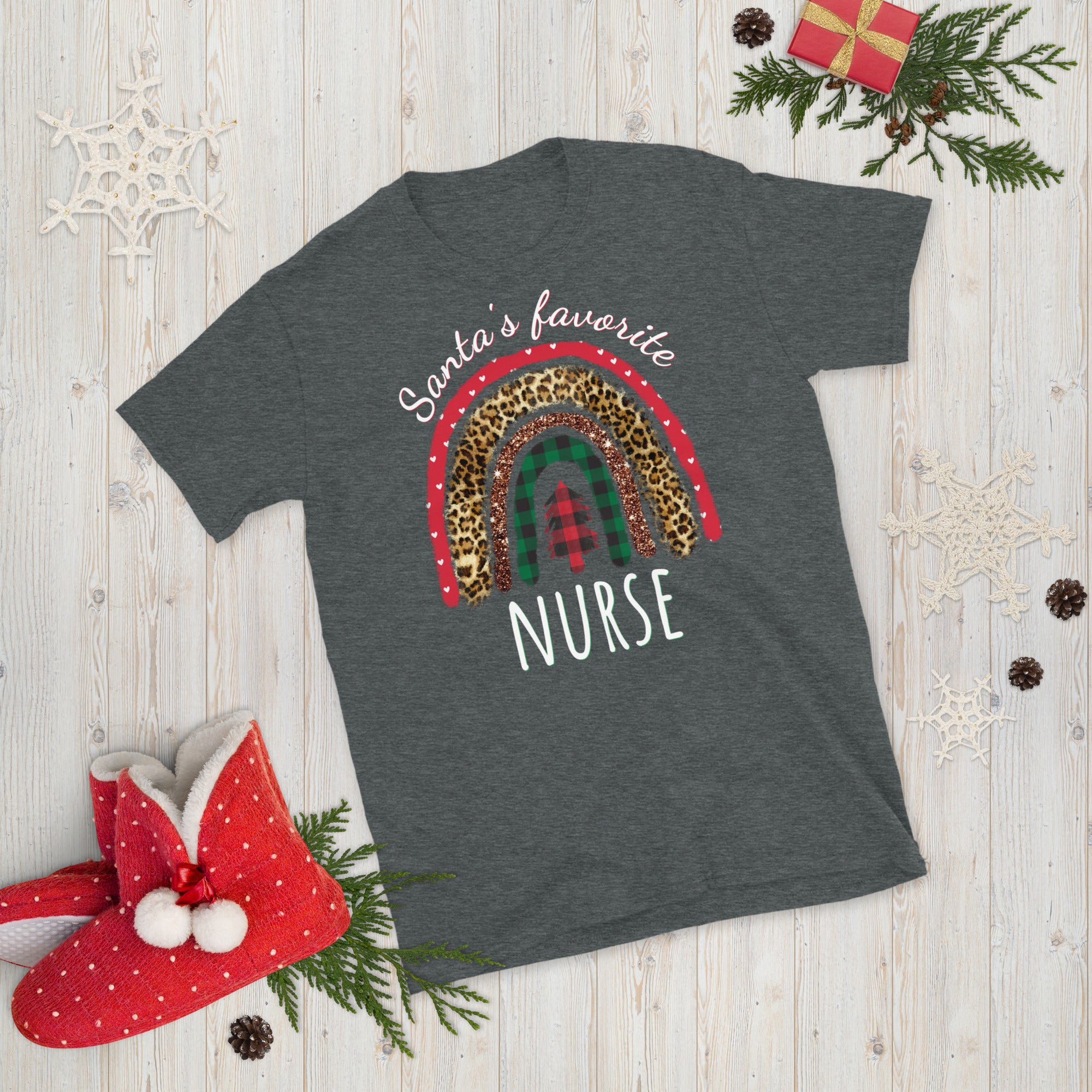 Camisa de enfermera favorita de Santa, camisa de enfermería de Navidad, camiseta de la escuela de enfermería, camiseta de la escuela de enfermería, camisa de enfermera, camisa de enfermería divertida, Navidad