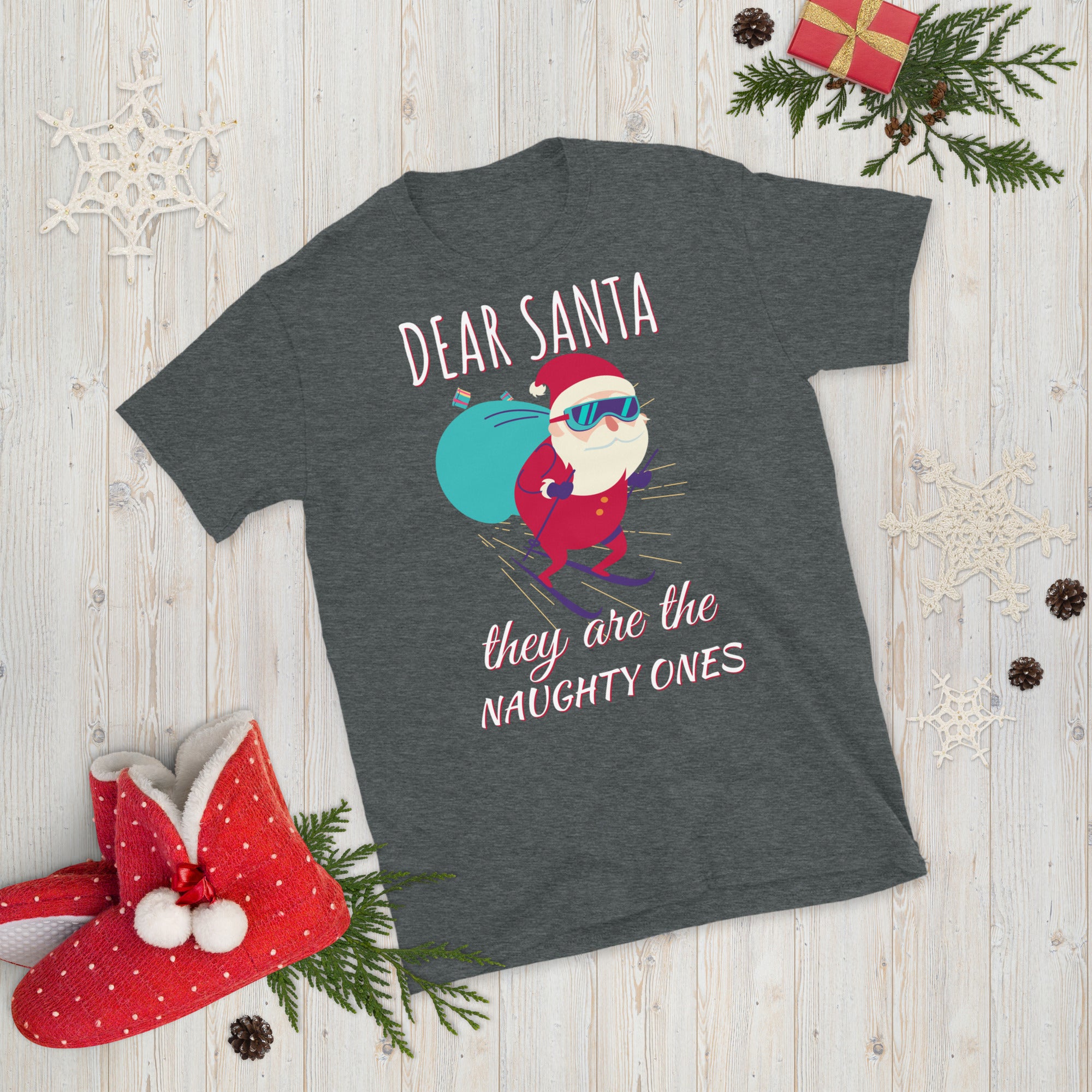 Dear Santa They&#39;re The Naughty Ones Shirt, Funny Christmas T Shirt, Funny Santa Shirt, Naughty Christmas, Christmas Family Outfits - Madeinsea©