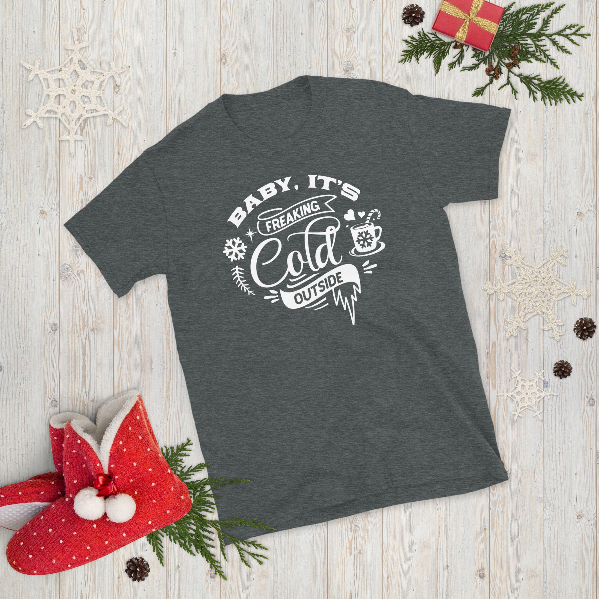 Baby Its Cold Outside Shirt, Holiday Shirt, Cute Christmas Shirt, Funny Christmas Shirt, Matching Christmas, Gift for Her, Cute Winter Shirt - Madeinsea©