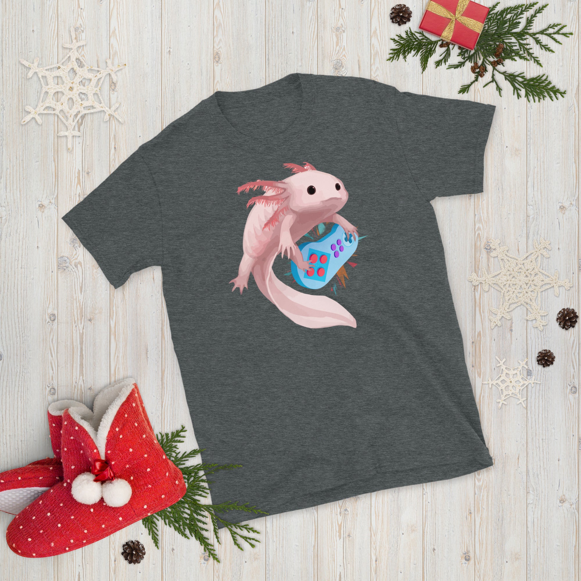 Axolotl Gamer Shirt, Funny Axolotl Shirt, Mexican Salamander Shirt, Gamesolotl, Axolotl Gaming, Funny Gaming T Shirt, Cute Axolotl T Shirt - Madeinsea©