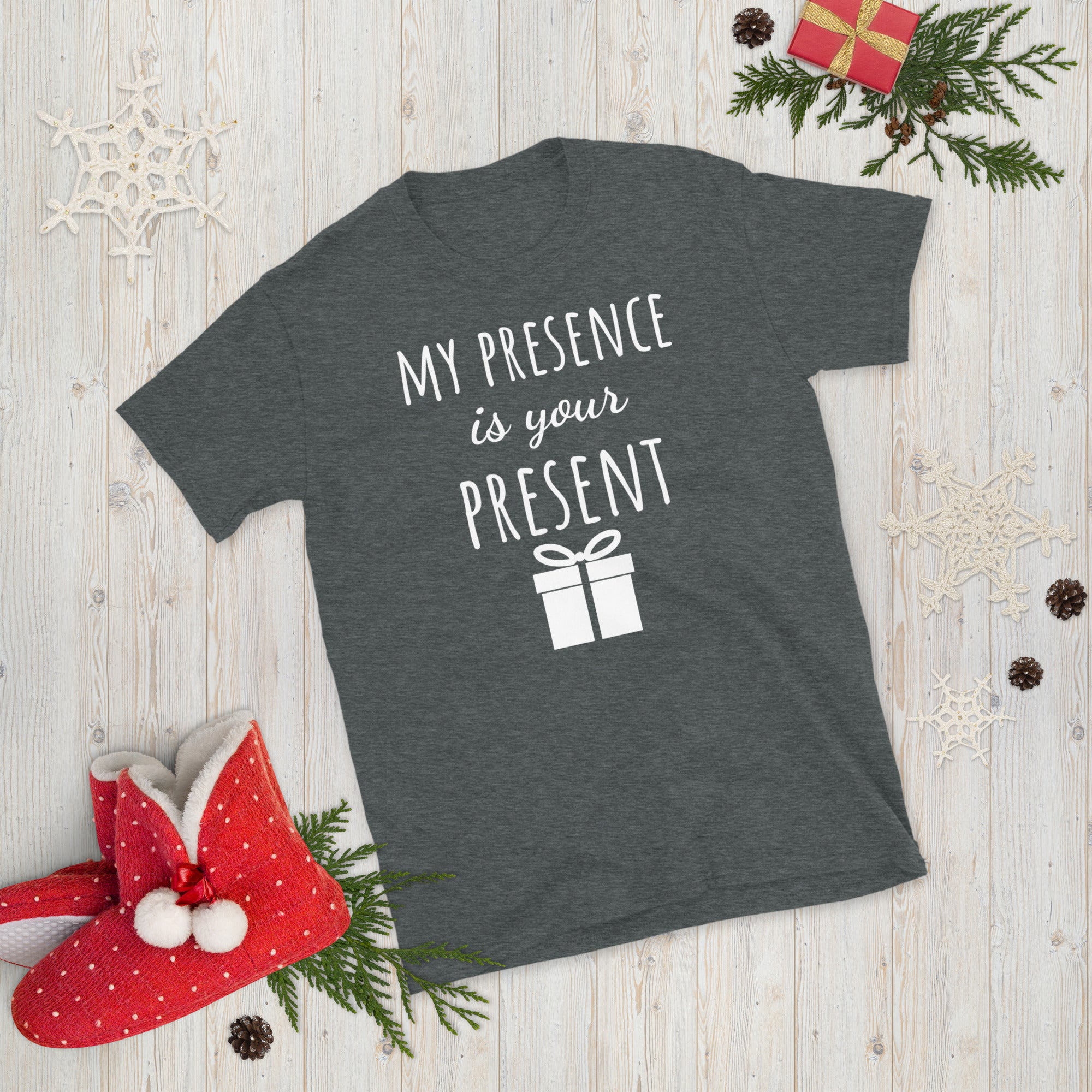 My Presence Is Your Present Shirt, Christmas Shirt for Women, Your Present Shirt, Gangsta Wrapper, Xmas Women Shirts, Funny Christmas Pajama - Madeinsea©