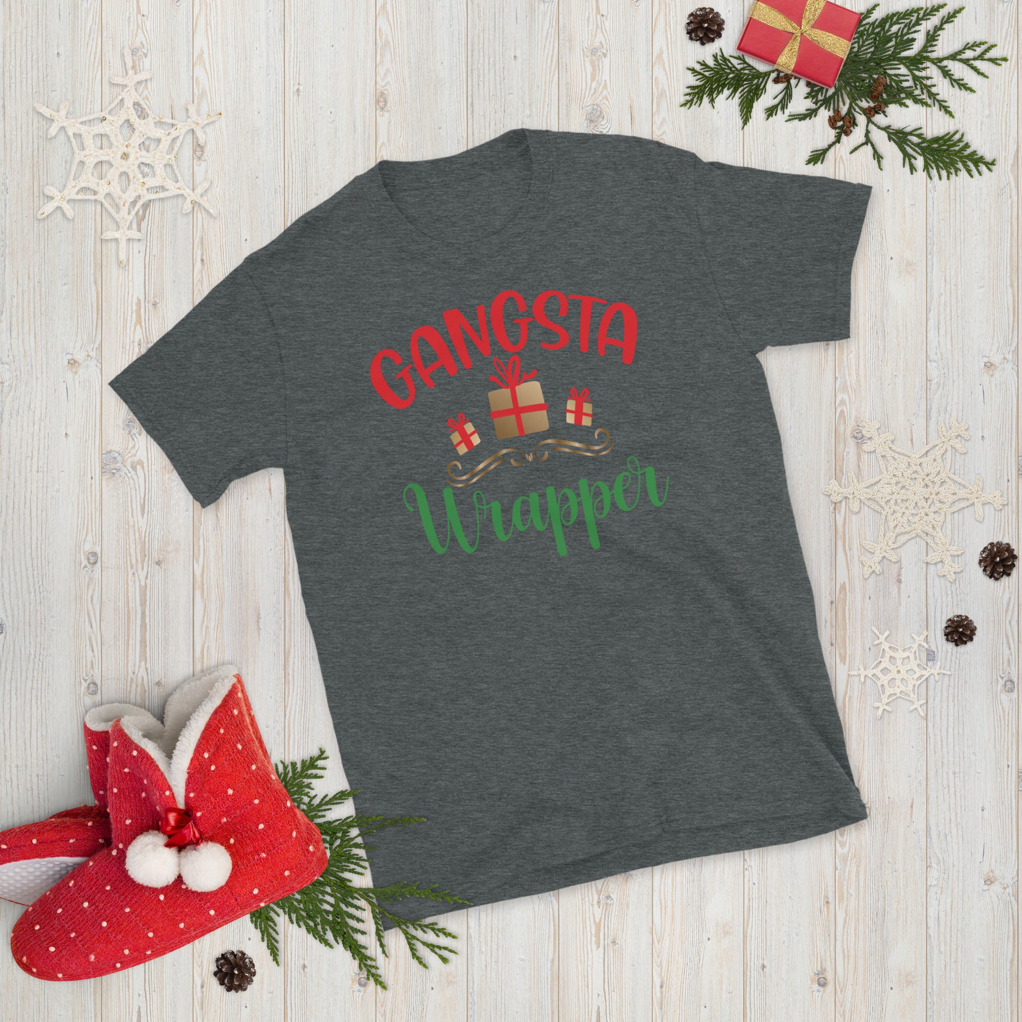 Gangsta wrapper shirt, Christmas shirts, Merry Xmas shirt, Funny christmas shirt, Christmas shirt for women, Christmas pajama shirt - Madeinsea©