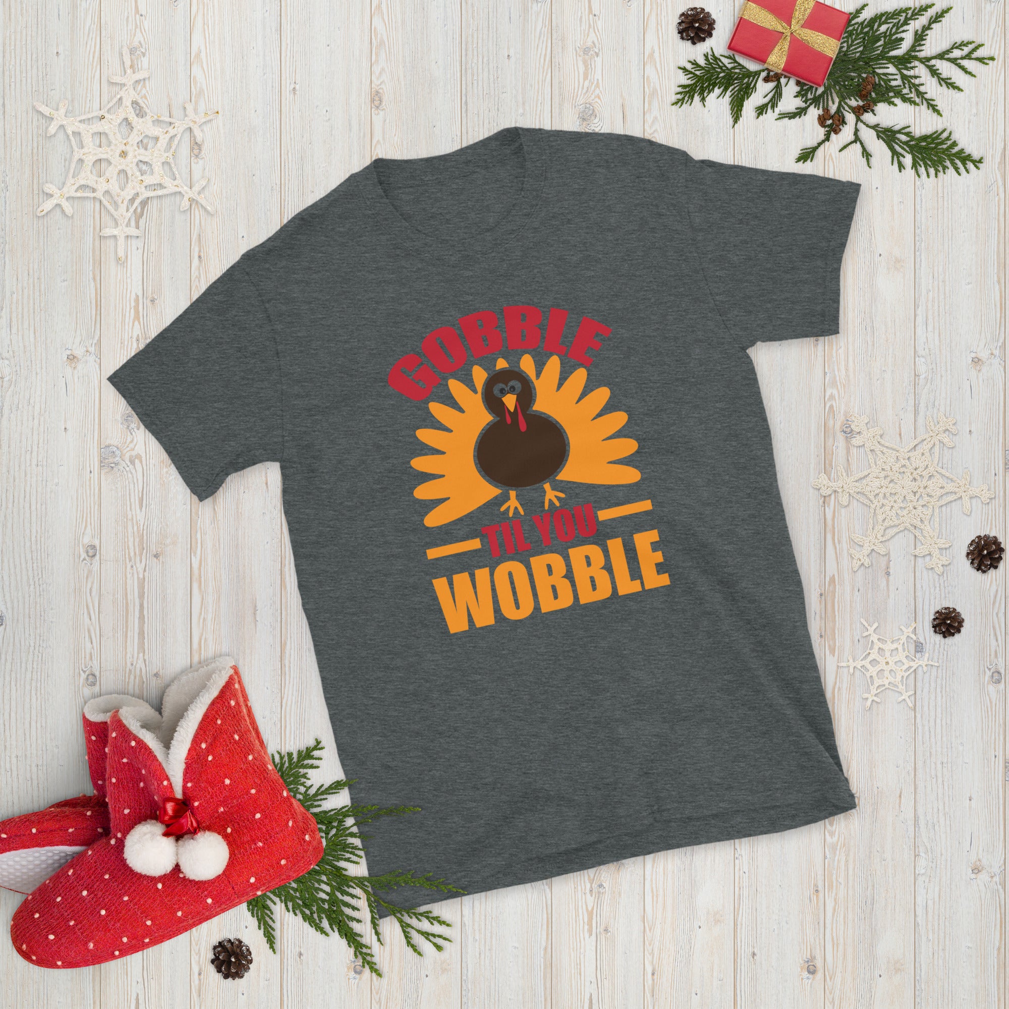 Gobble Til You Wobble Shirt, Thanksgiving Shirt for Women Men, Thanksgiving Turkey Shirt, Thanksgiving Outfit, Thankful Grateful T Shirt - Madeinsea©