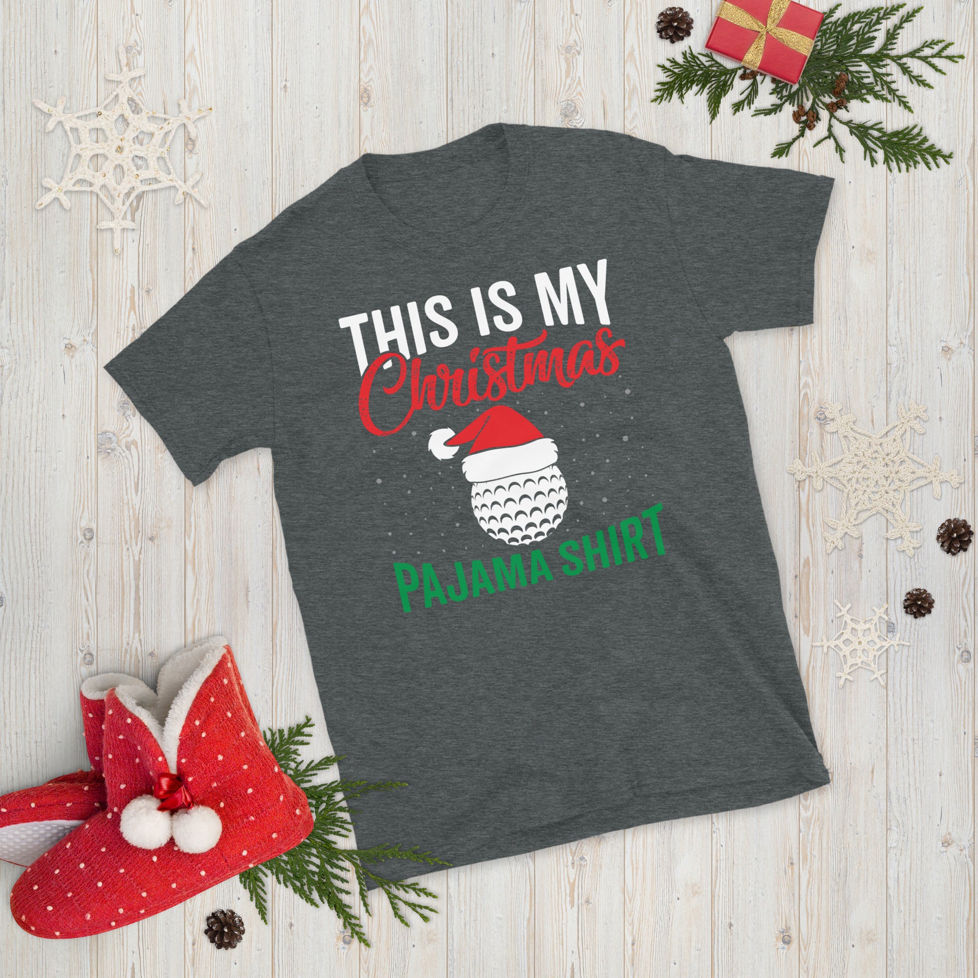This Is My Christmas Pajama Shirt, Christmas Golf Shirt, Funny Golfing T Shirt, Golf Christmas Gift, Xmas Golf Tee, Golfer Christmas Shirt - Madeinsea©