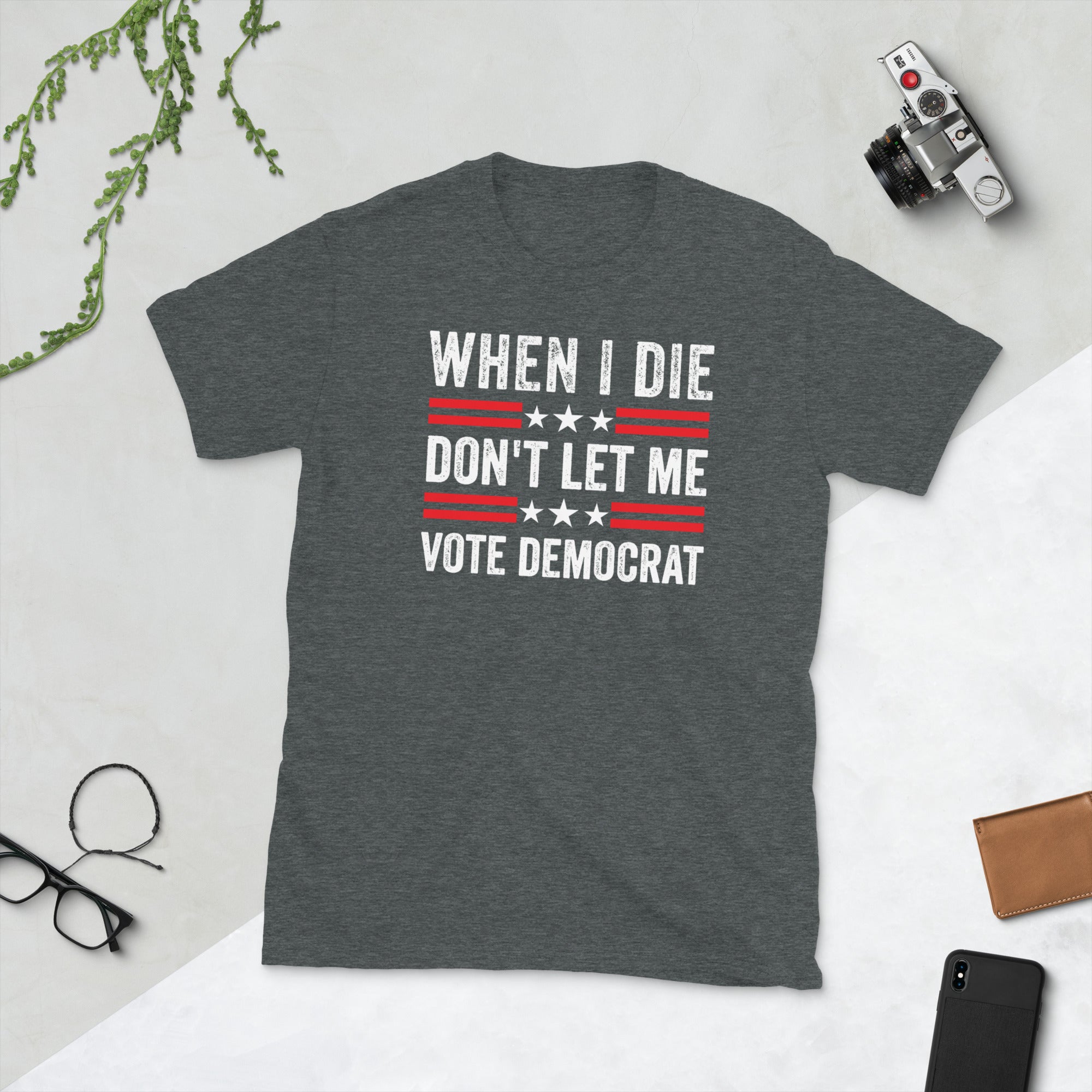Cuando muera no me dejes votar camisa demócrata, camisa republicana, camisa conservadora, camisa política, camiseta patriótica, camisa anti Biden