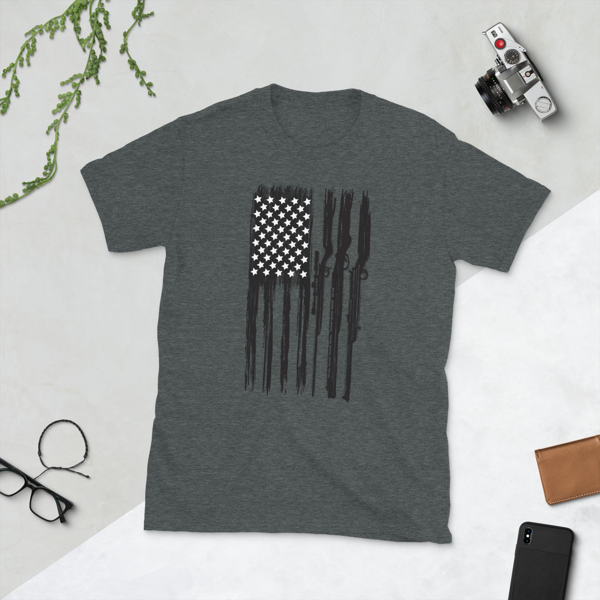 Hunting USA Flag Shirt, Rifle Hunting T Shirts, American Hunter Shirt, Deer Hunting Shirt, Gifts for Hunter, Forest Hunting, Hunting Season