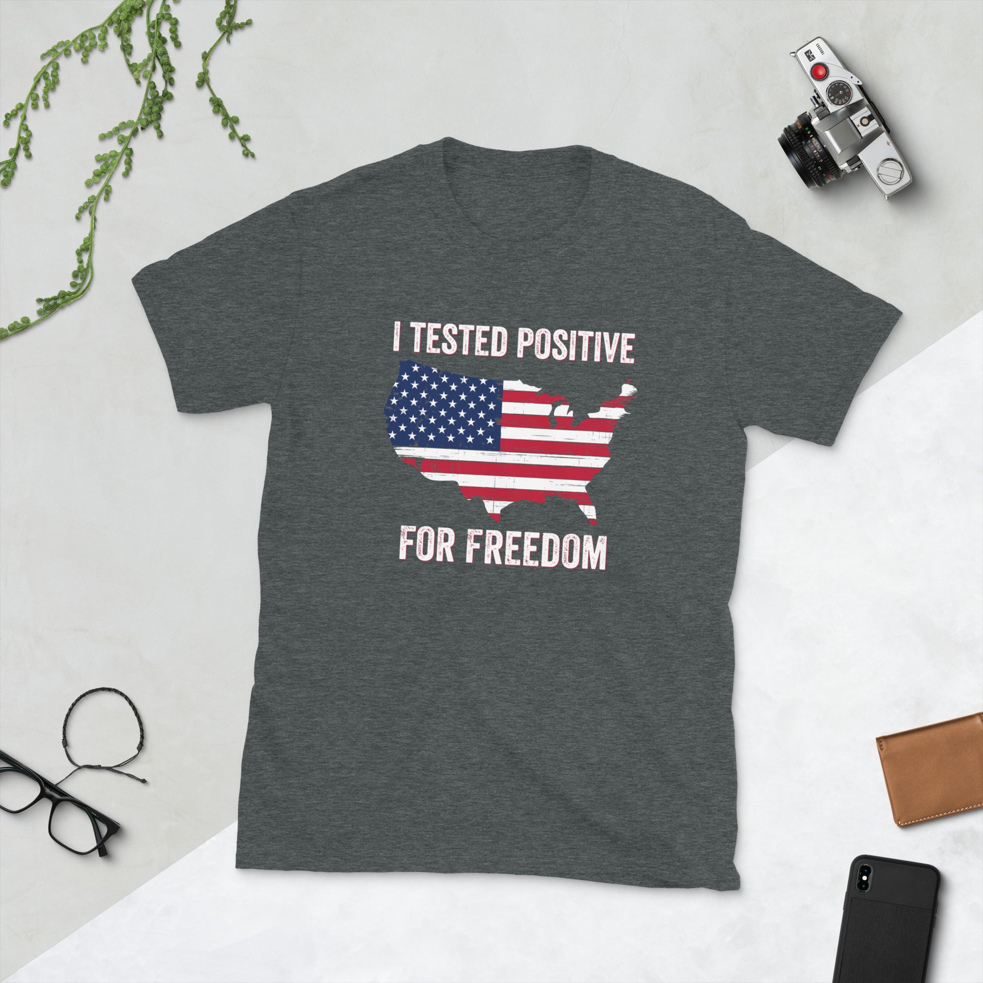 I Tested Positive For Freedom, Freedom T-shirt, Republican Party Shirt, Conservative Gift, American Flag, Medical Freedom, Patriotic T Shirt - Madeinsea©