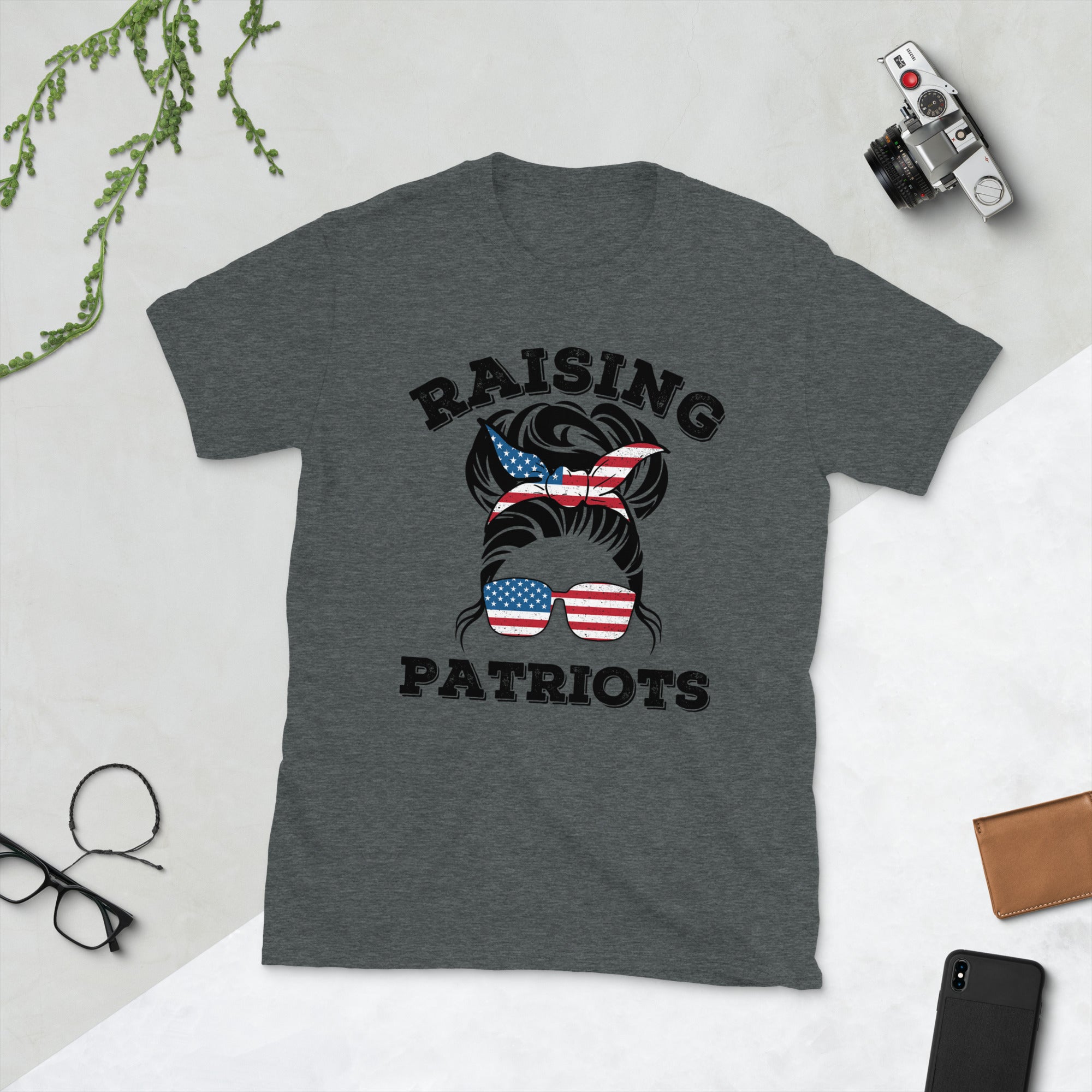 Raising Patriots Shirt, American Mom, Conservative Mom Shirt, Republican Mom T Shirt, Raising Lions, Regular Mom, USA American Flag Mom Tee - Madeinsea©