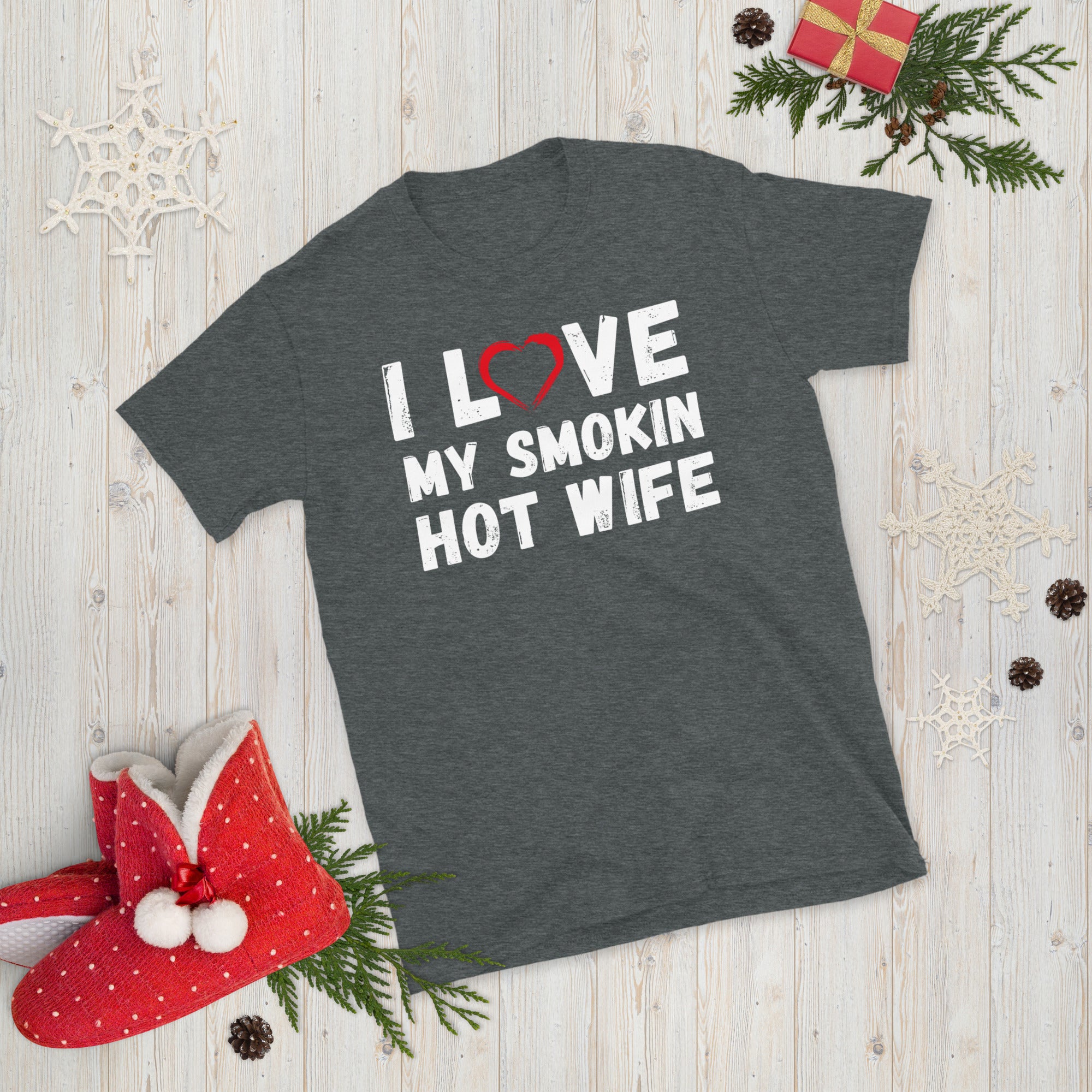 Wedding Gift, Anniversary Shirt, I Love My Smokin Hot Wife, I Love My Wife Shirt, Funny Husband Tshirt, Husband Gift, Fiance Shirt - Madeinsea©