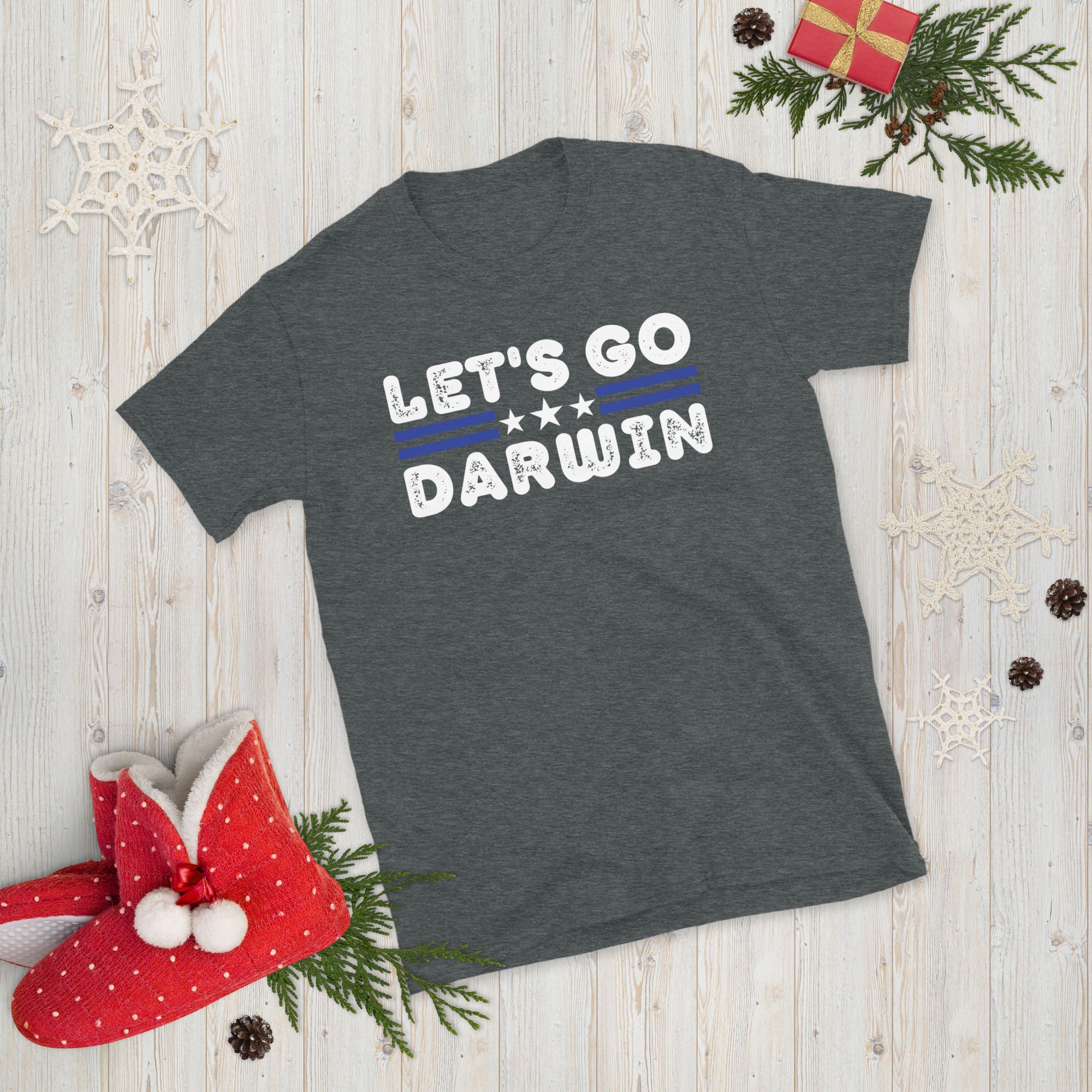 Lets Go Darwin Shirt, Let&#39;s Go Darwin, Pro Biden, Fully Vaccinated, Let&#39;s Go Darwin T-shirt, Provaccine, Funny Darwin Shirt - Madeinsea©