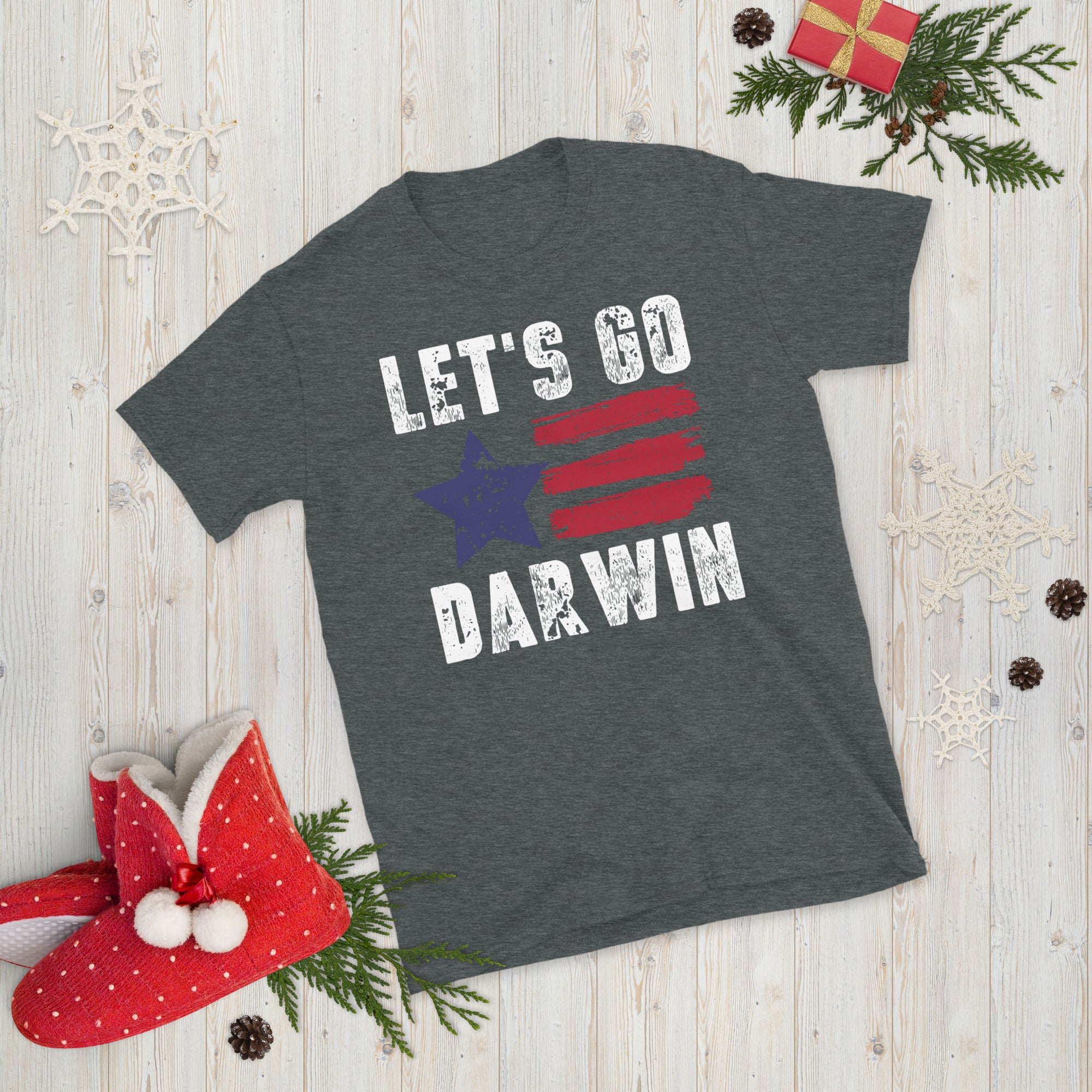 Lets Go Darwin Shirt, Funny Liberal TShirt, Fully Vaccinated T-Shirt, Pro Vaccine, Pro Biden, Funny Vaccinated Shirt, Funny Democrat Gifts - Madeinsea©